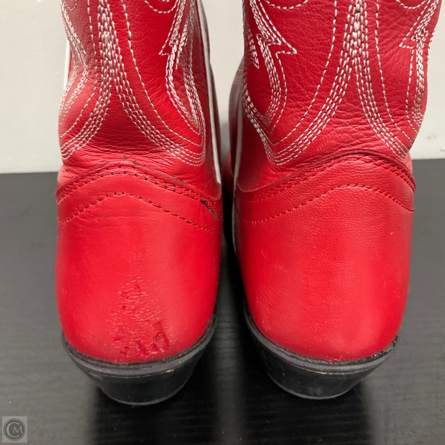 Boots Western By Cmb In Red, Size: 9