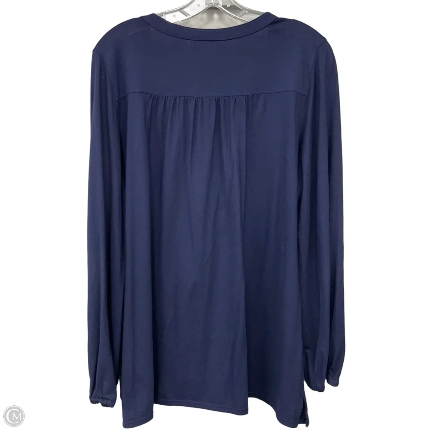 Top Long Sleeve Designer By Lilly Pulitzer In Blue, Size: Xl