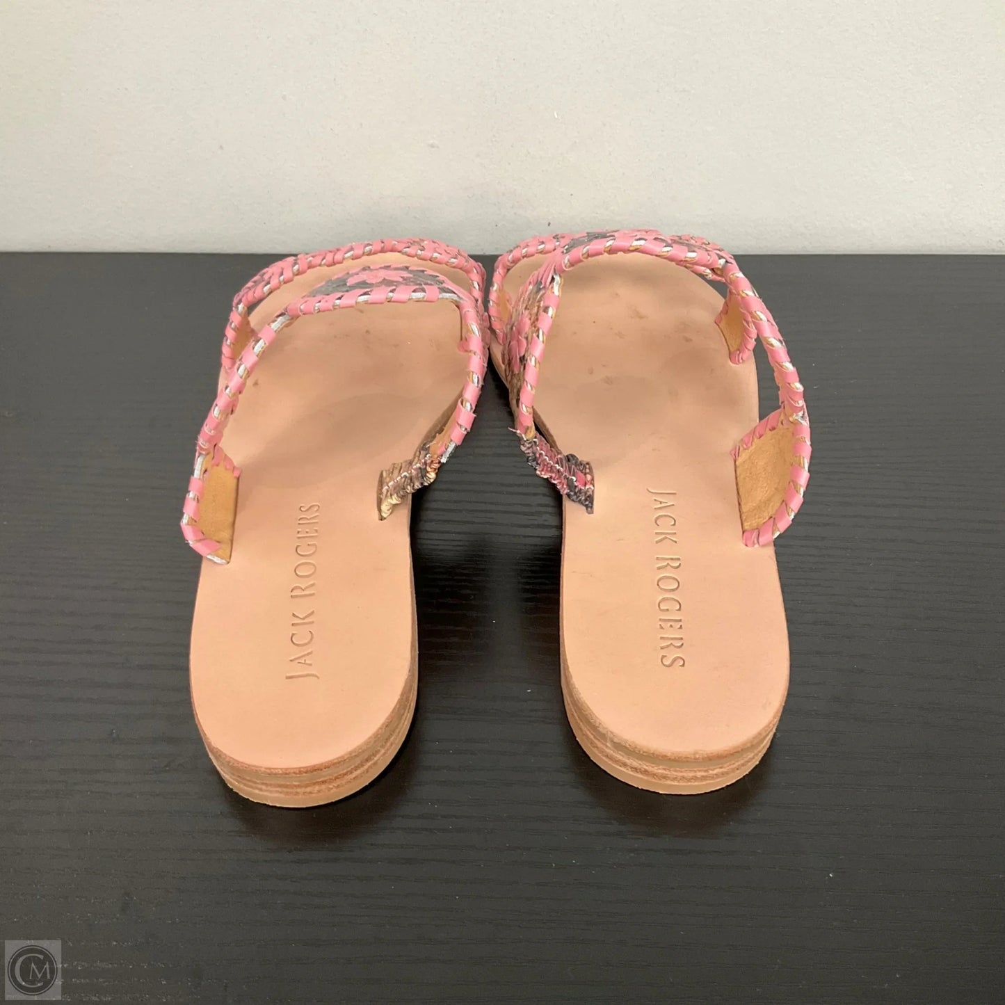 Sandals Flats By Jack Rogers In Snakeskin Print, Size: 9
