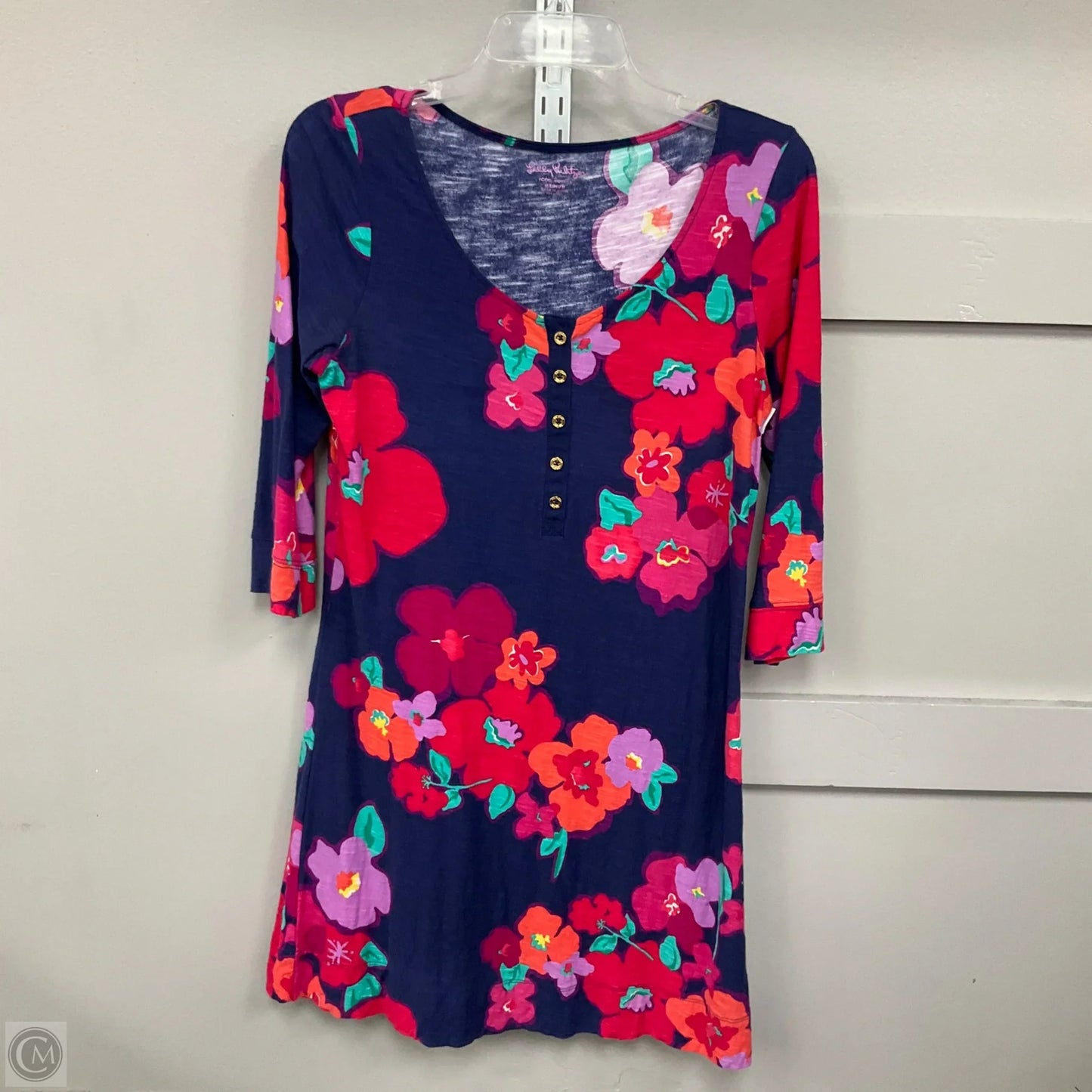 Dress Designer By Lilly Pulitzer In Navy, Size: M