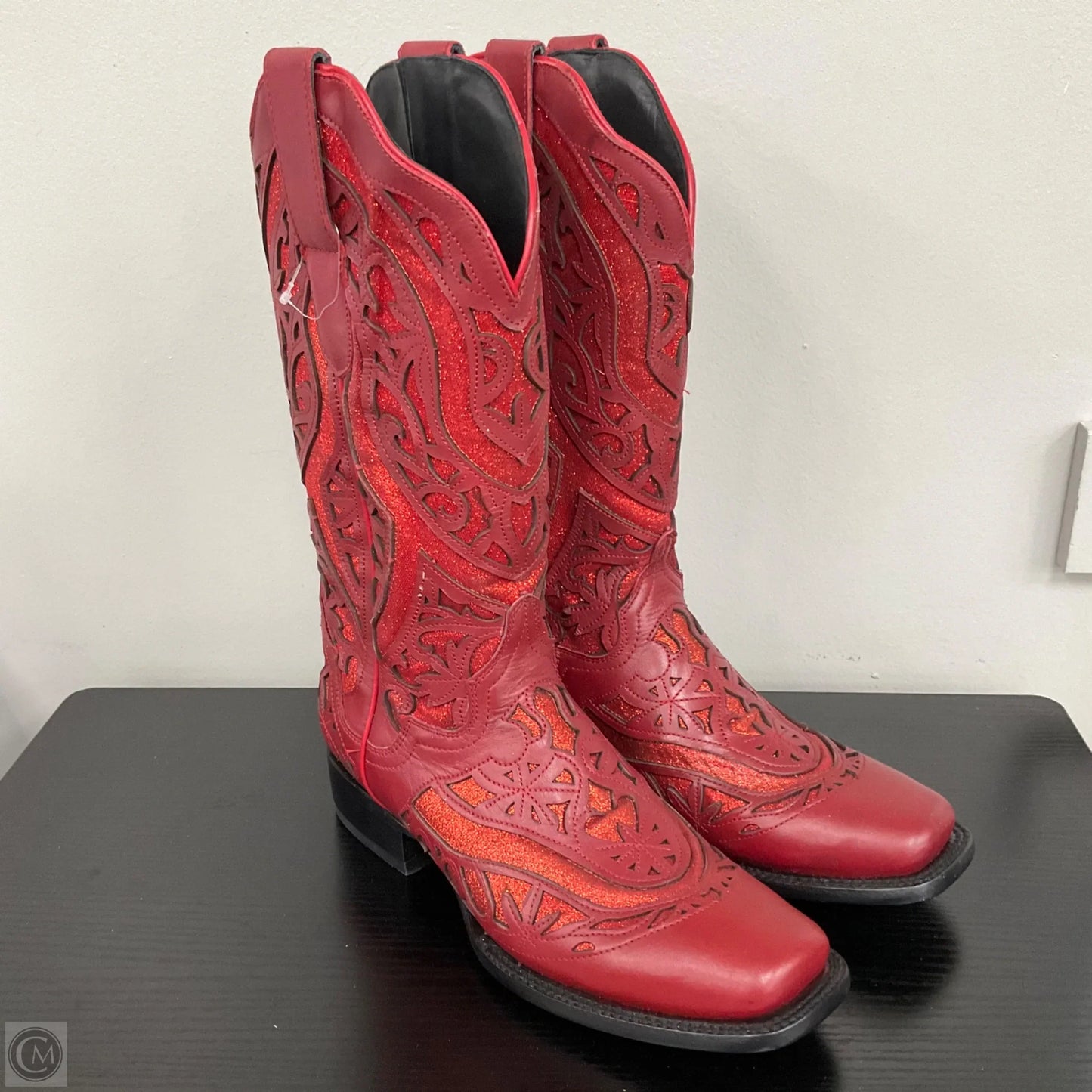 Boots Western By Cmb In Red, Size: 9.5