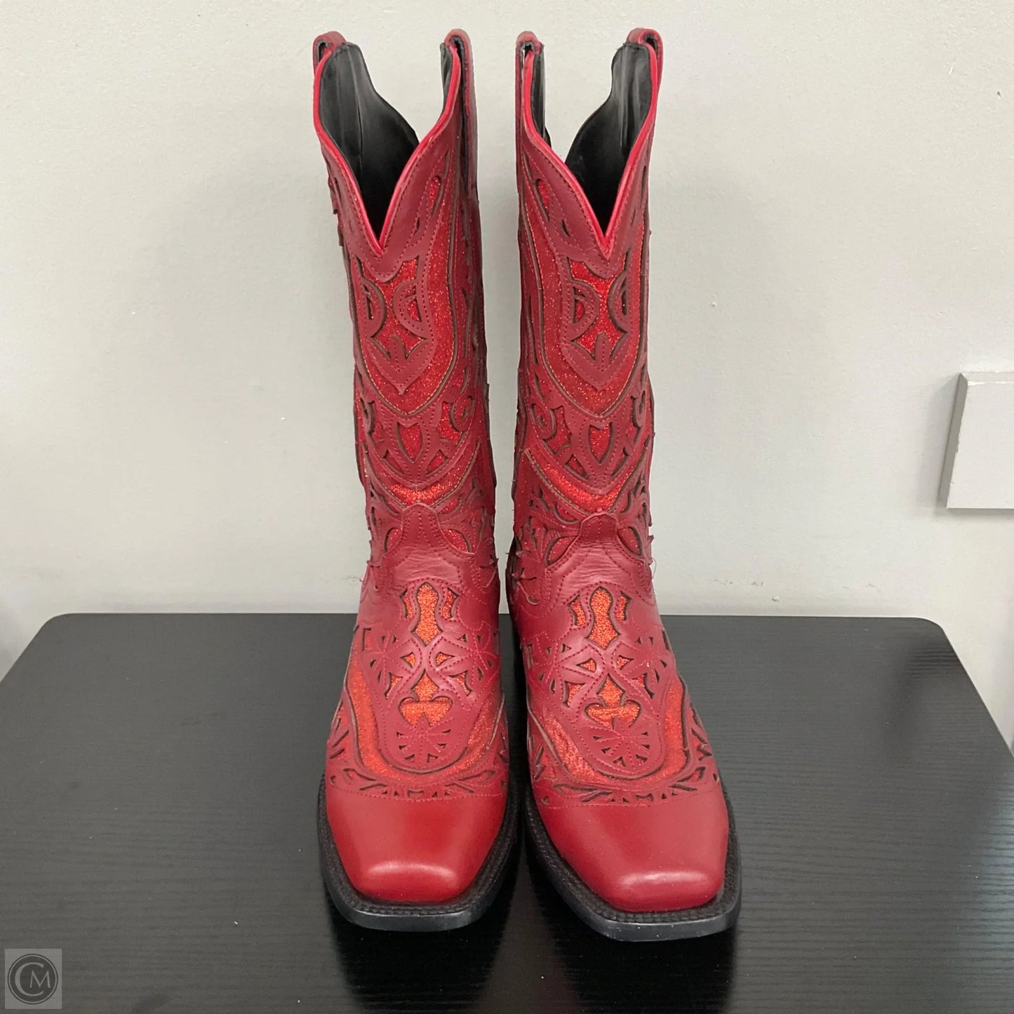 Boots Western By Cmb In Red, Size: 9.5