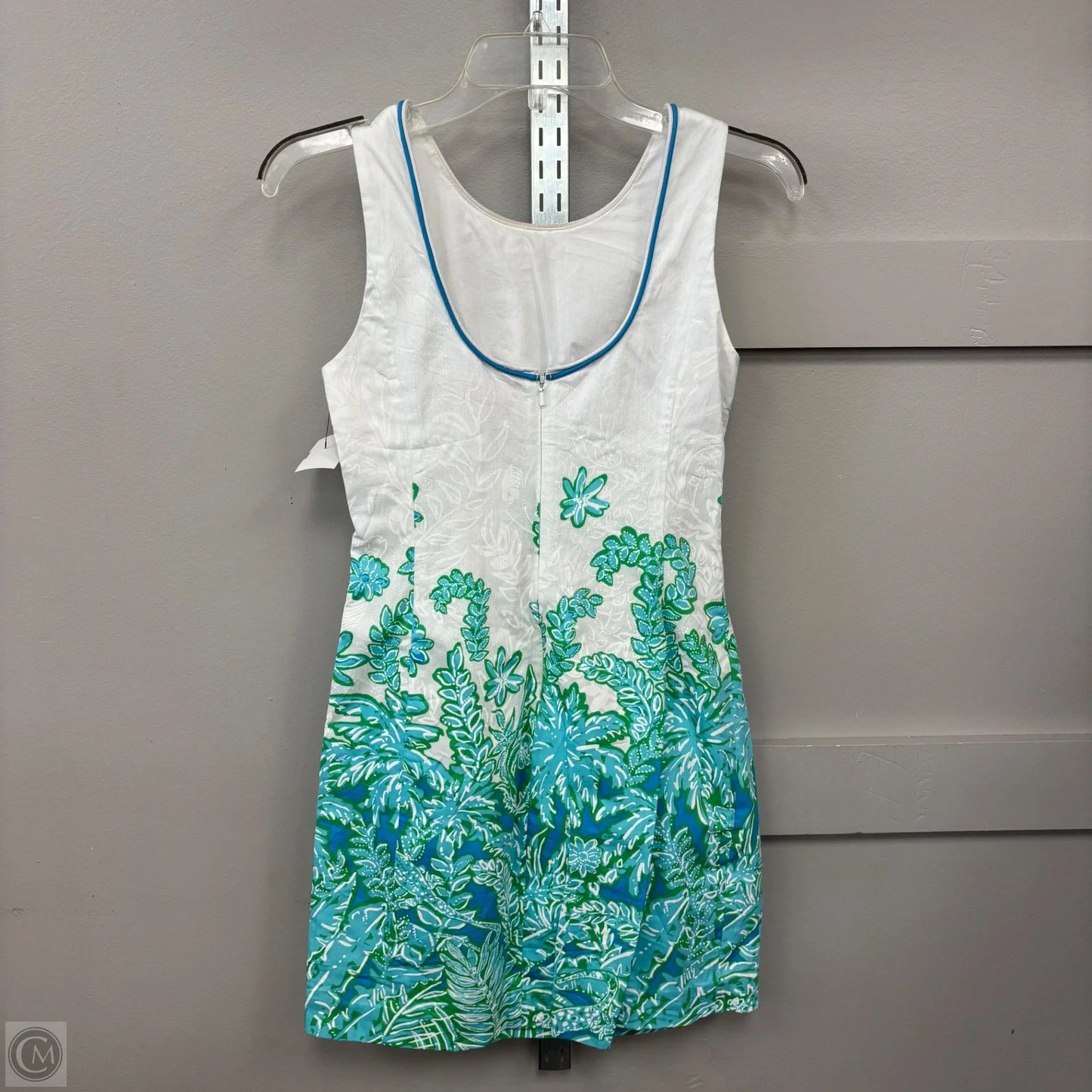 Dress Designer By Lilly Pulitzer In Blue & White, Size: 0