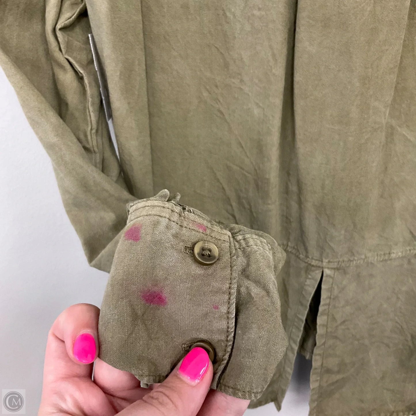 Top Long Sleeve By Cloth & Stone In Green, Size: S