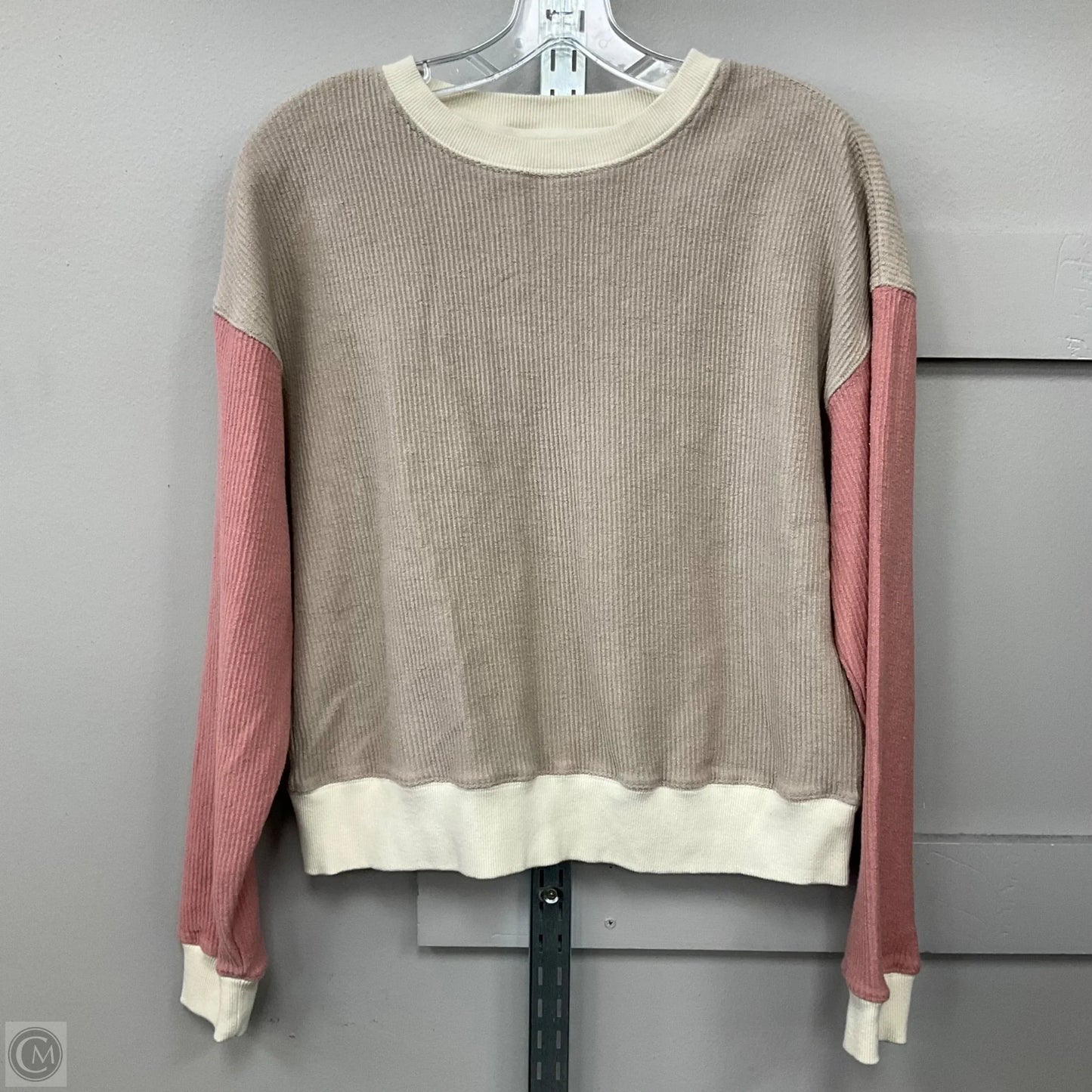 Top Long Sleeve By Thread And Supply In Tan, Size: Xs