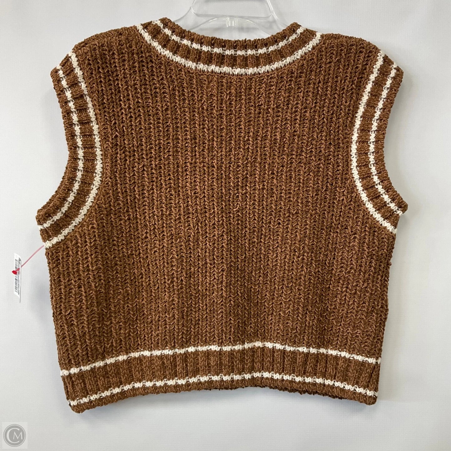Vest Sweater By Simply Southern In Brown, Size: L