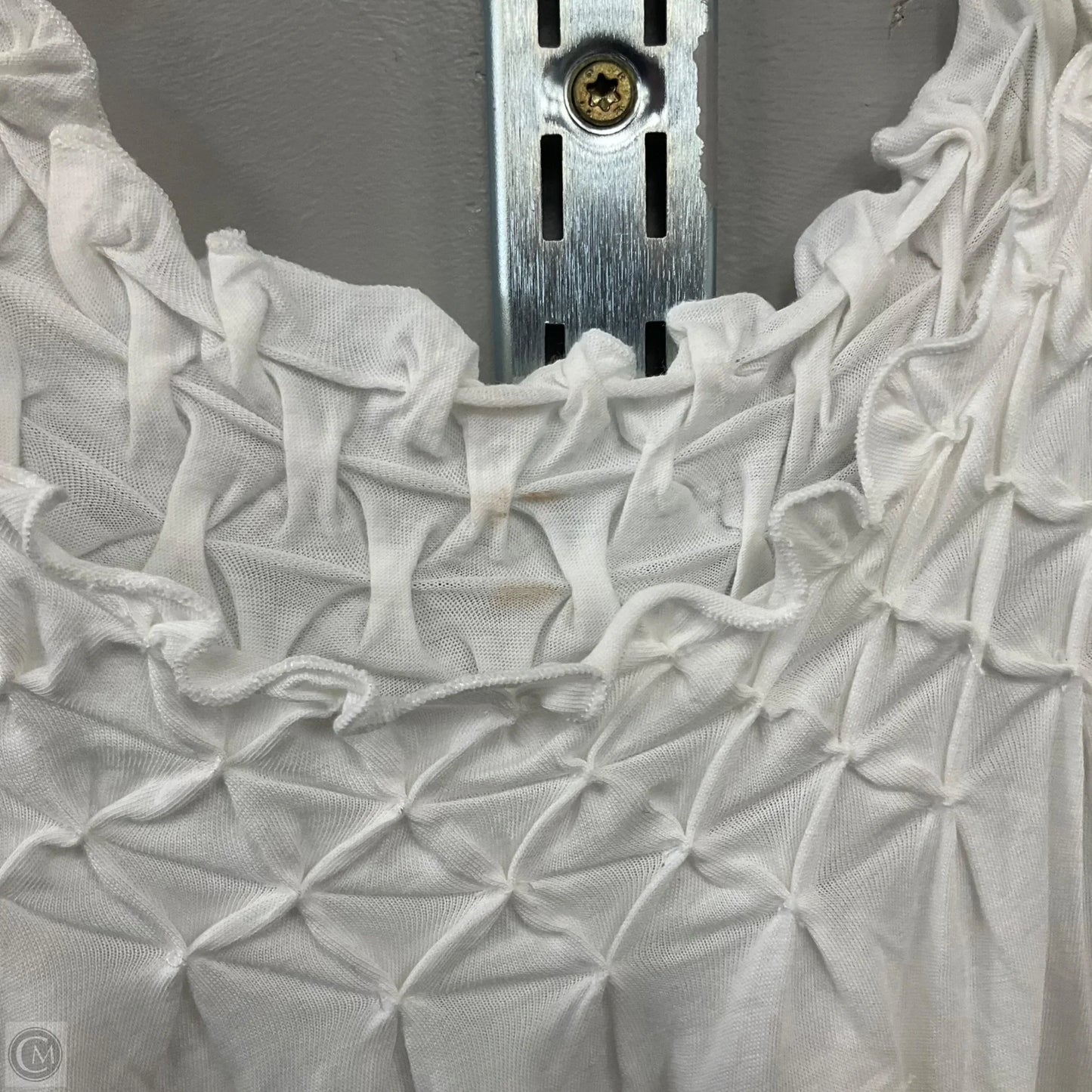 Top Sleeveless By Maeve In White, Size: M