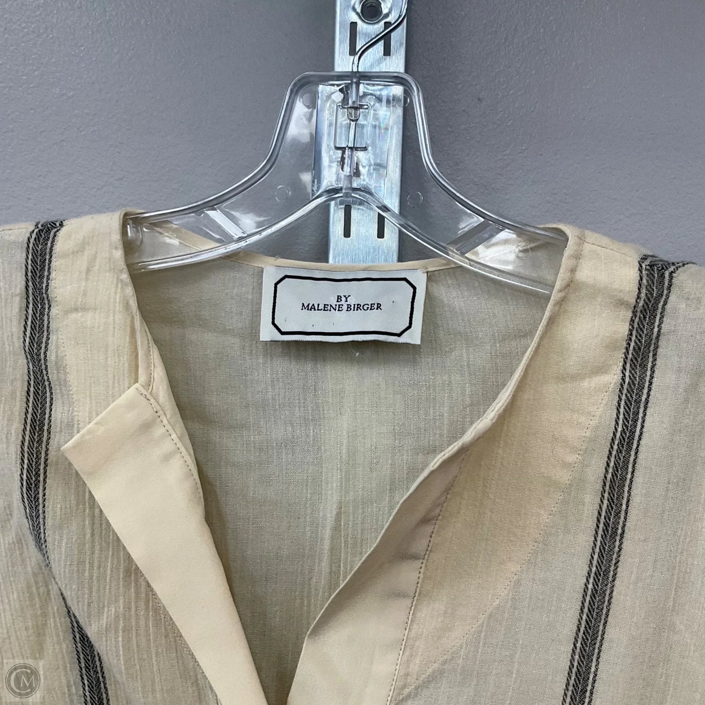 Blouse Long Sleeve By Malene Birger In Cream, Size: L