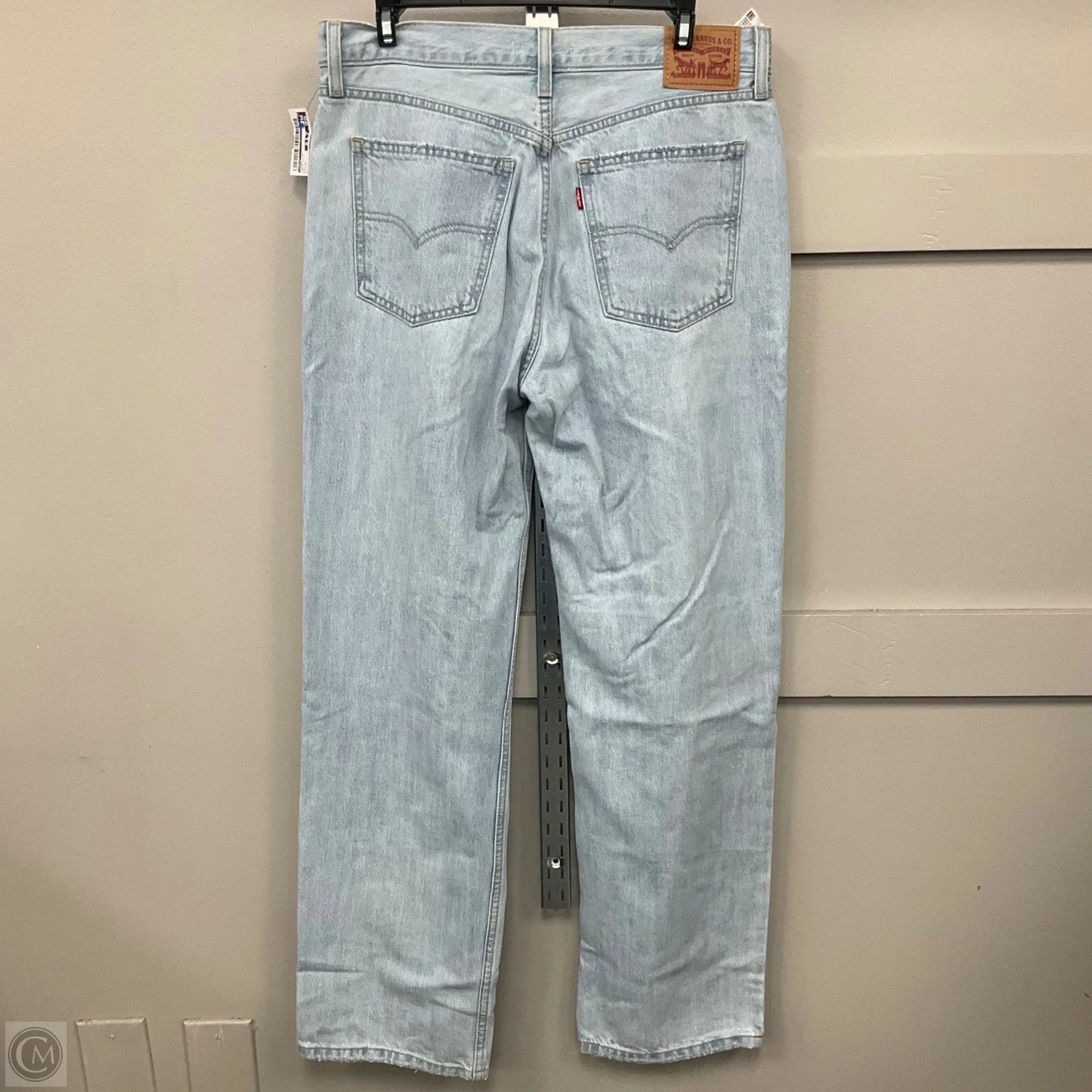 Jeans Straight By Levis In Blue Denim, Size: 8