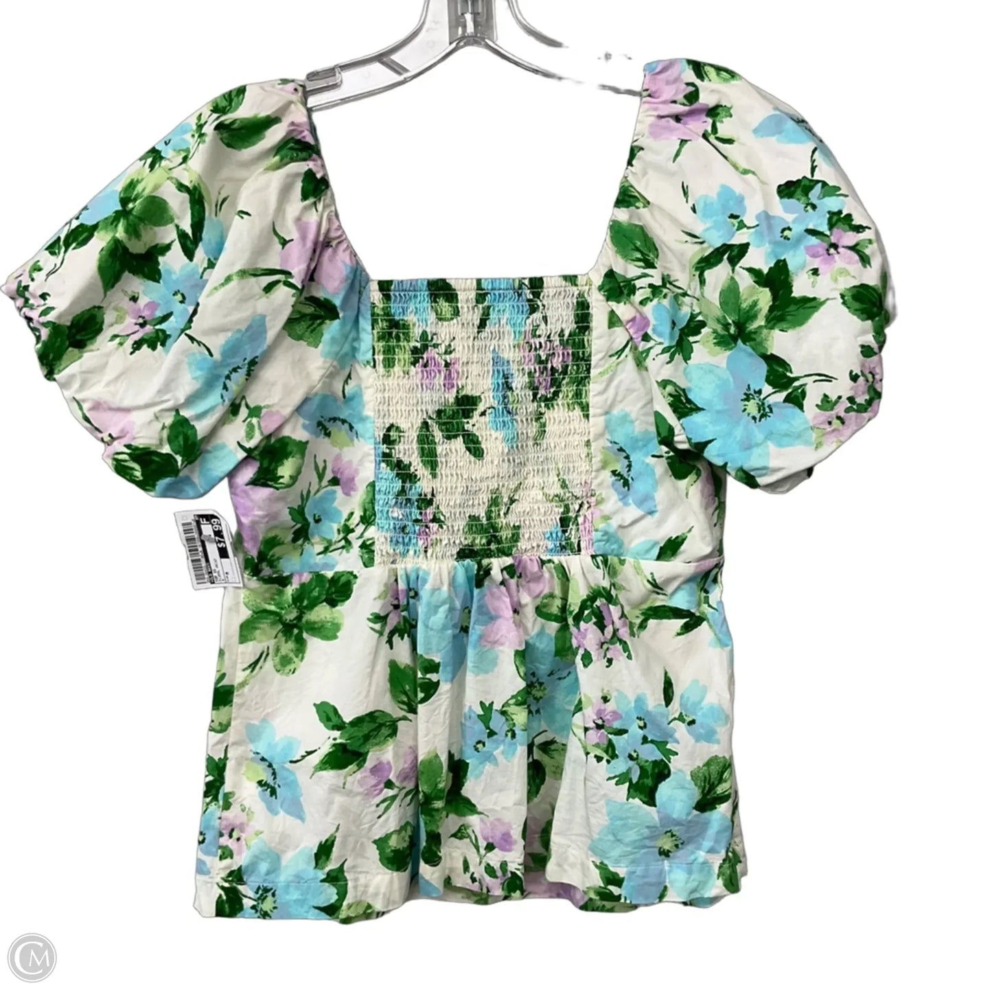 Top Short Sleeve By Old Navy In Floral Print, Size: M