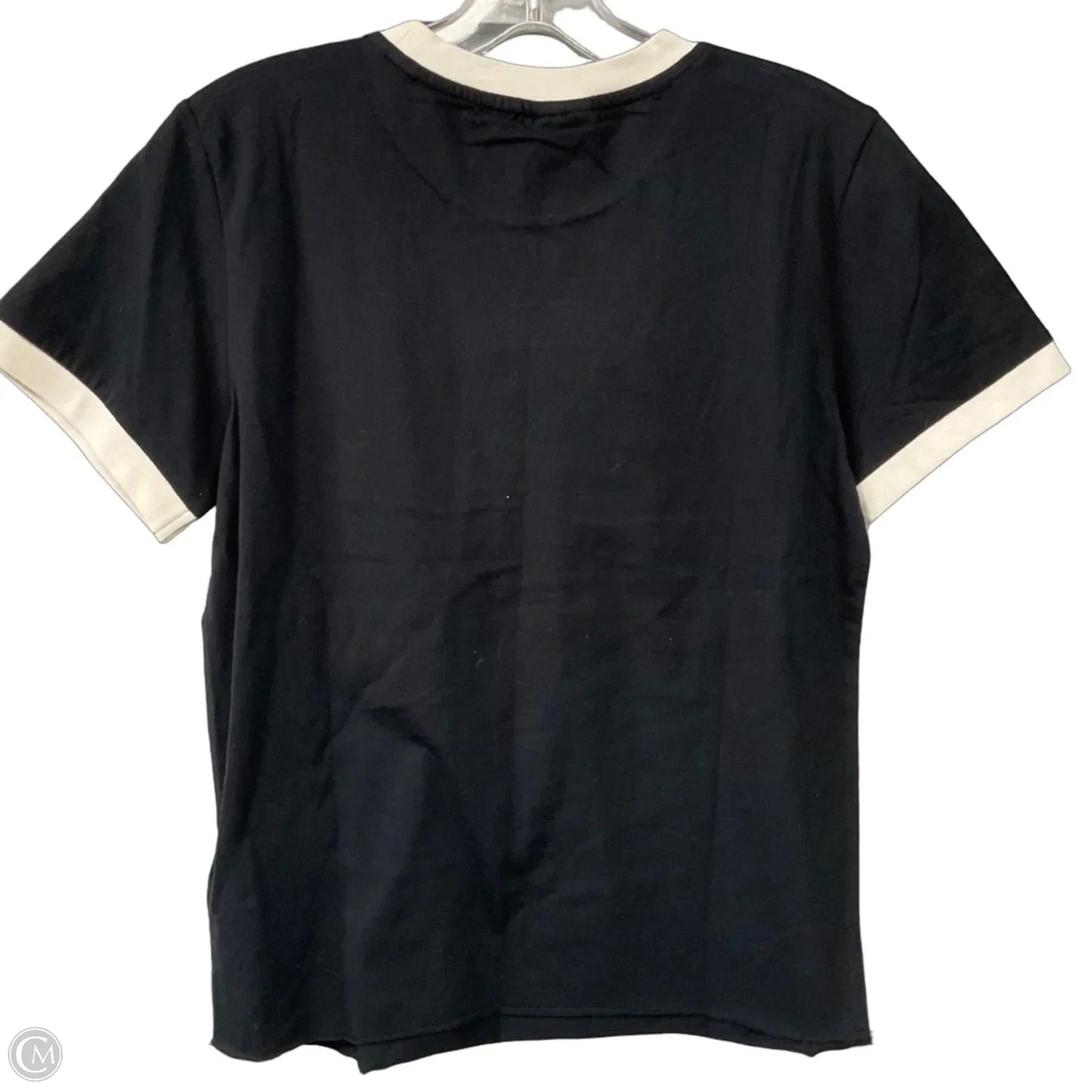 Top Short Sleeve By Cmc In Black, Size: M