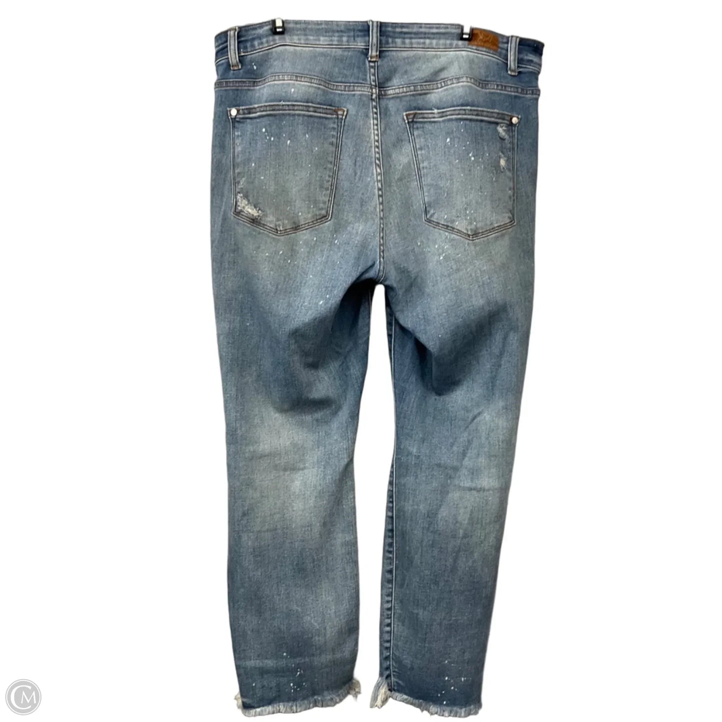 Jeans Boyfriend By Judy Blue In Blue Denim, Size: 14