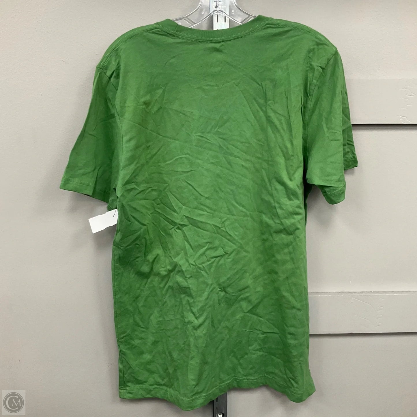 Top Short Sleeve By Bella And Canvas In Green, Size: L