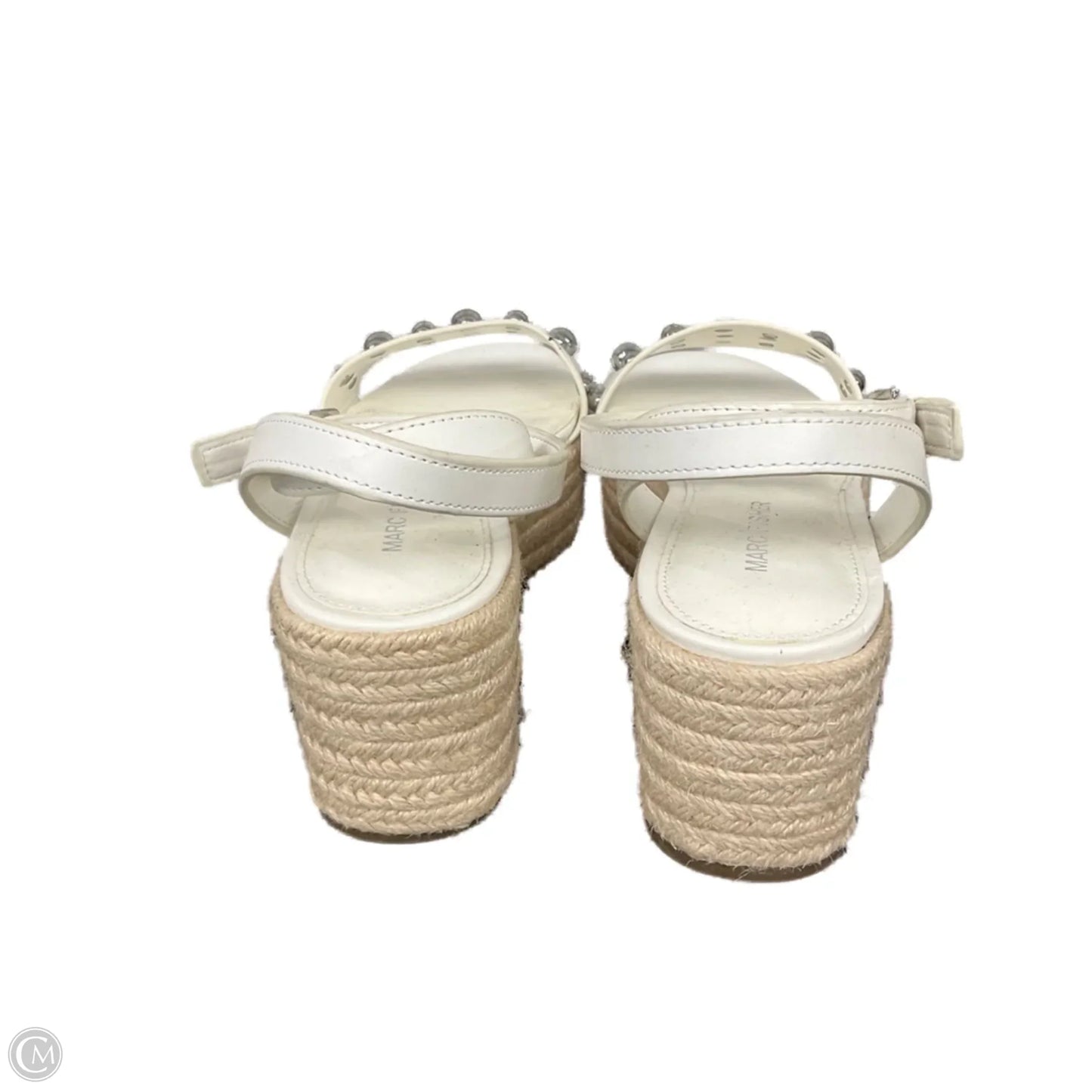 Sandals Heels Platform By Marc Fisher In White, Size: 6.5