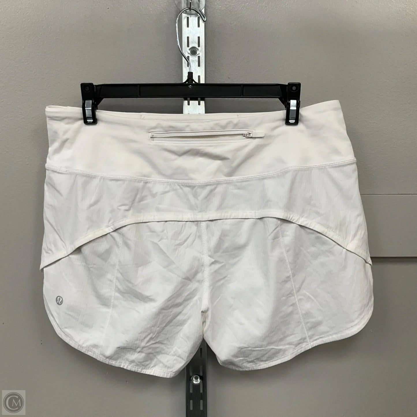 Athletic Shorts By Lululemon In White, Size: 8