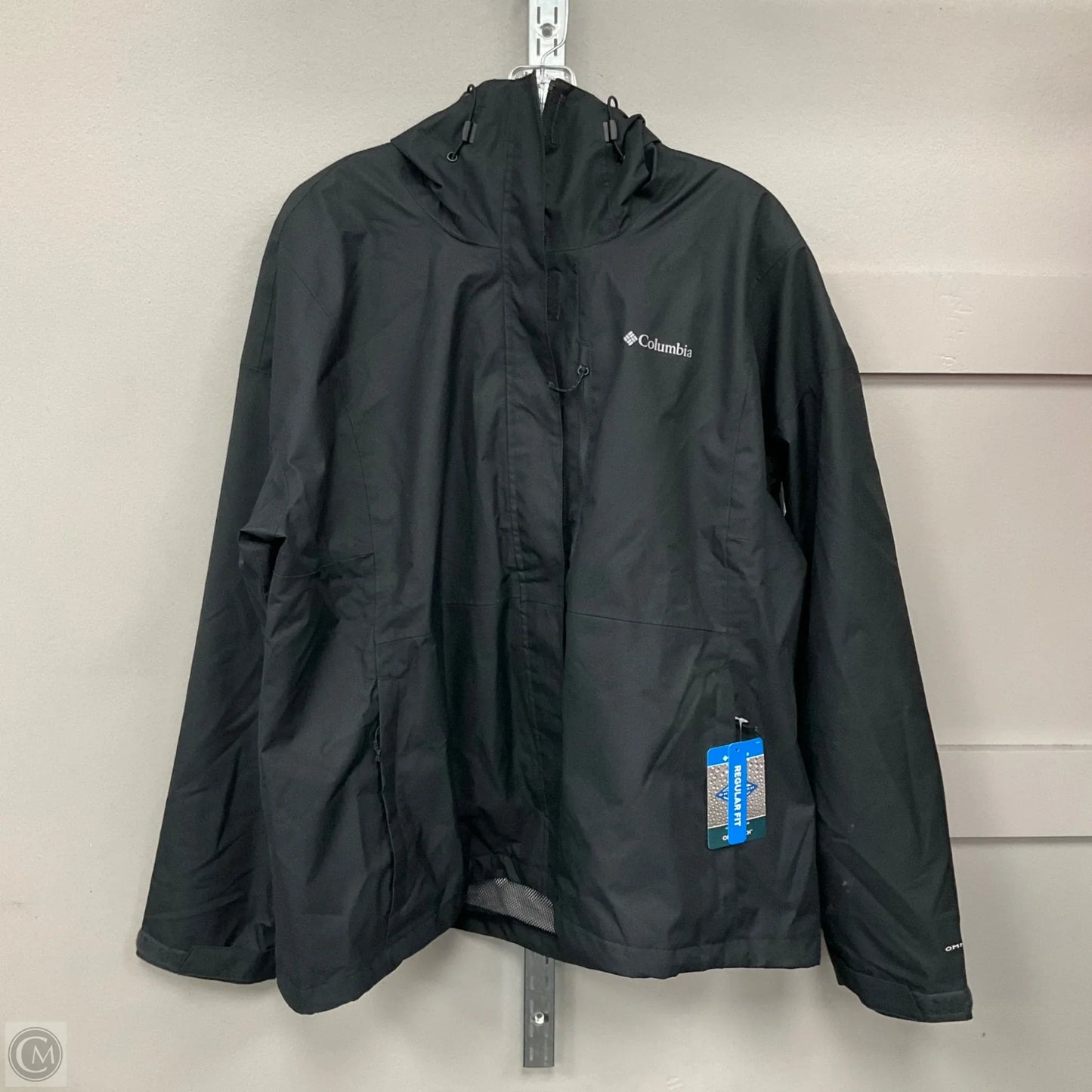 Jacket Windbreaker By Columbia In Black, Size: Xxl