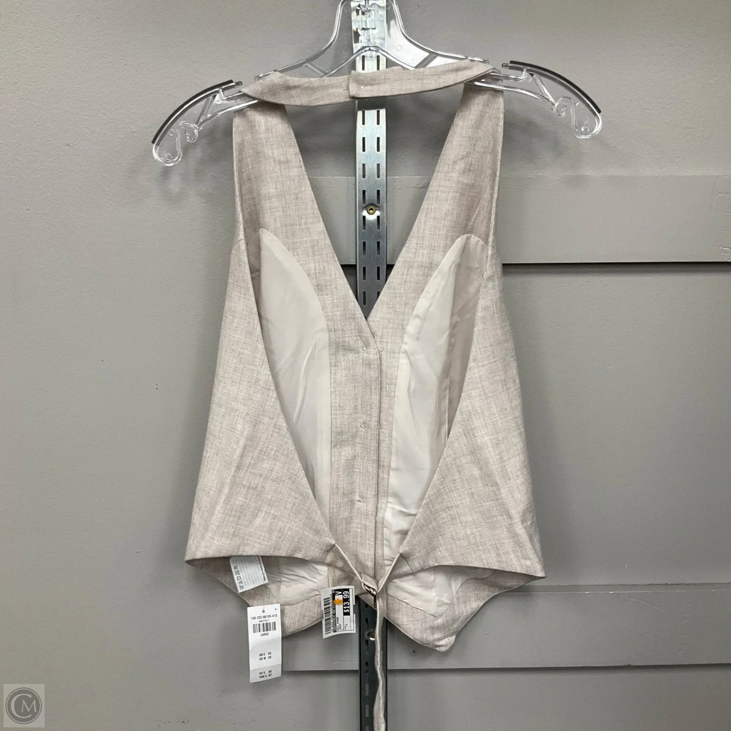 Vest Other By Abercrombie And Fitch In Cream, Size: L