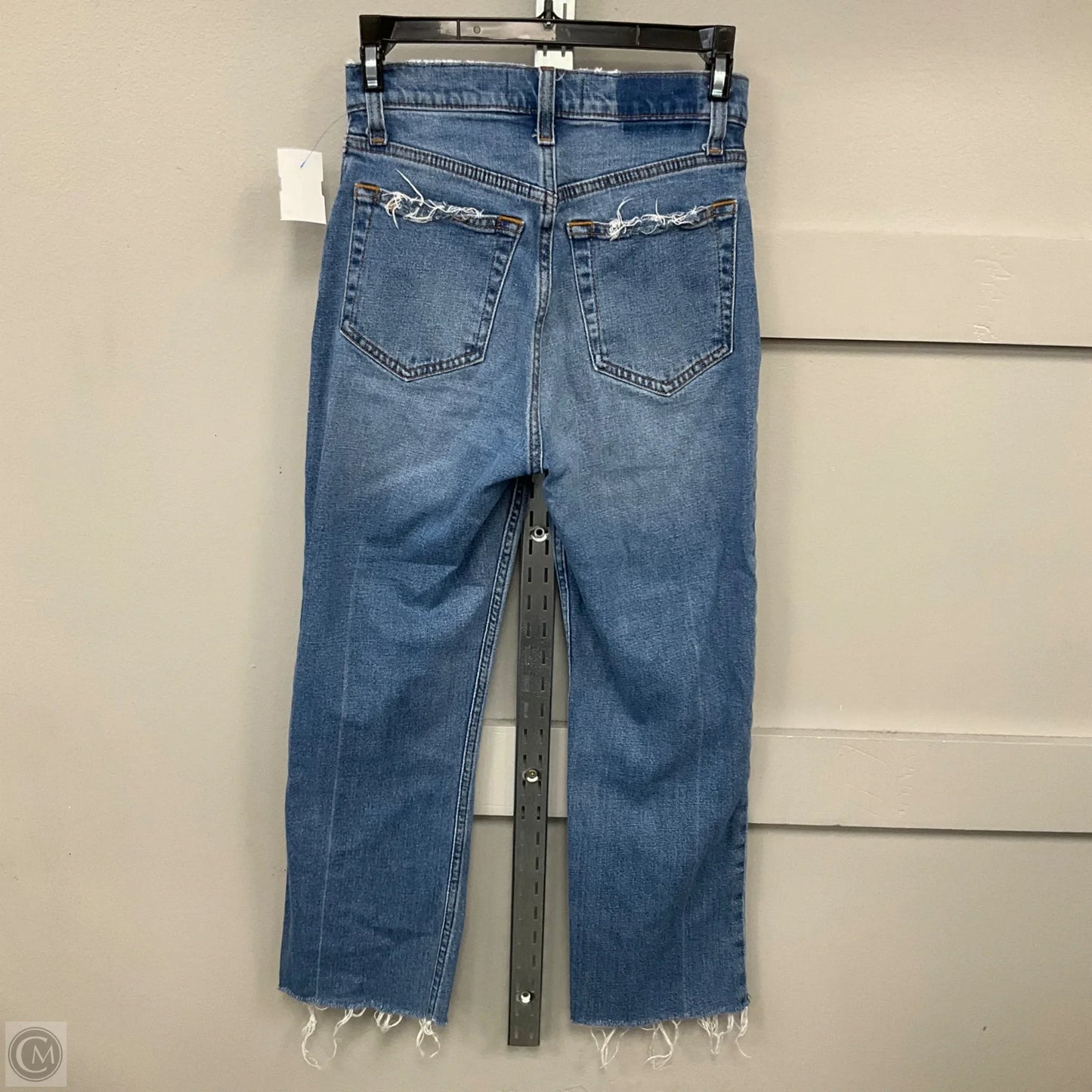 Jeans Straight By Abercrombie And Fitch In Blue Denim, Size: 0