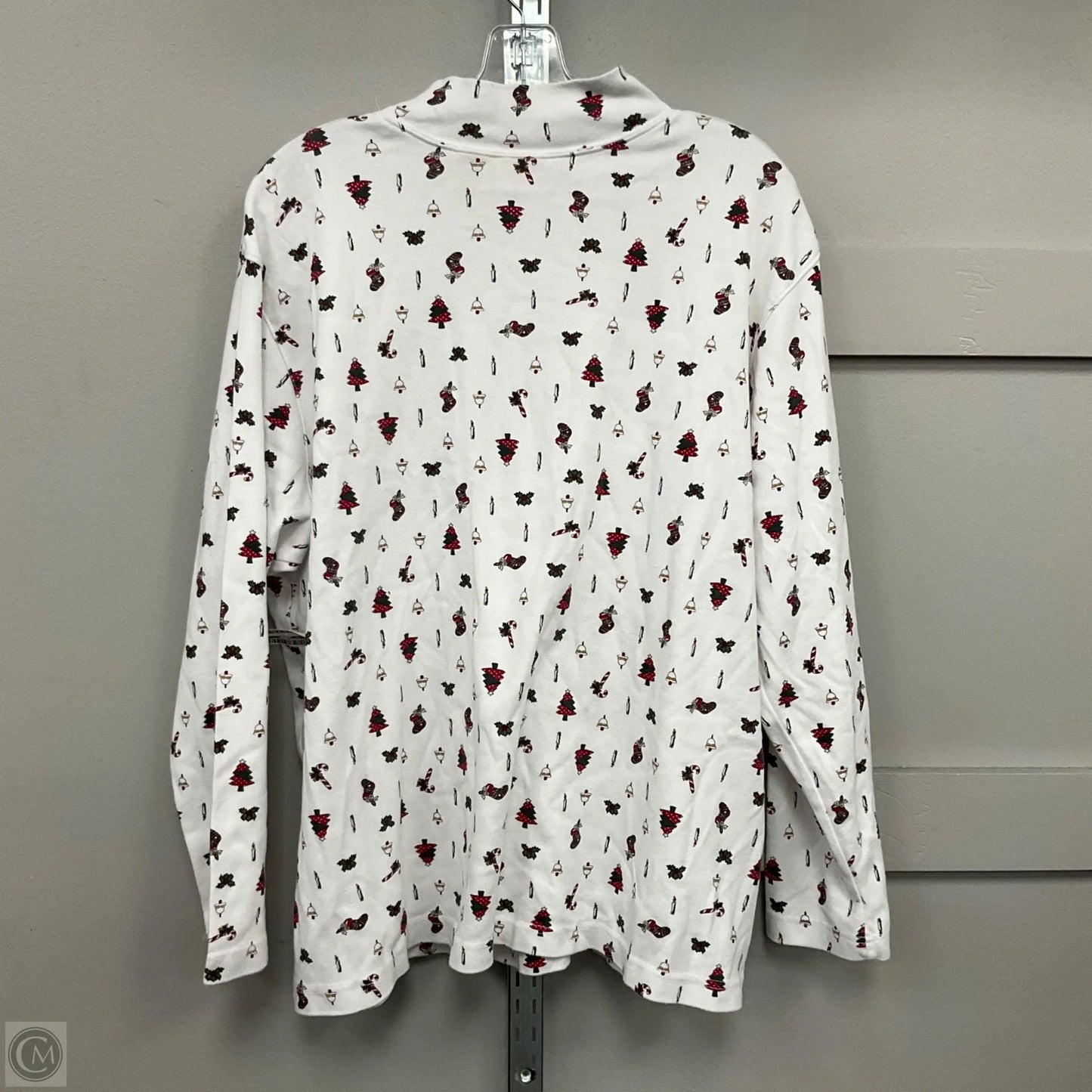 Top Long Sleeve By Clothes Mentor In Christmas, Size: L