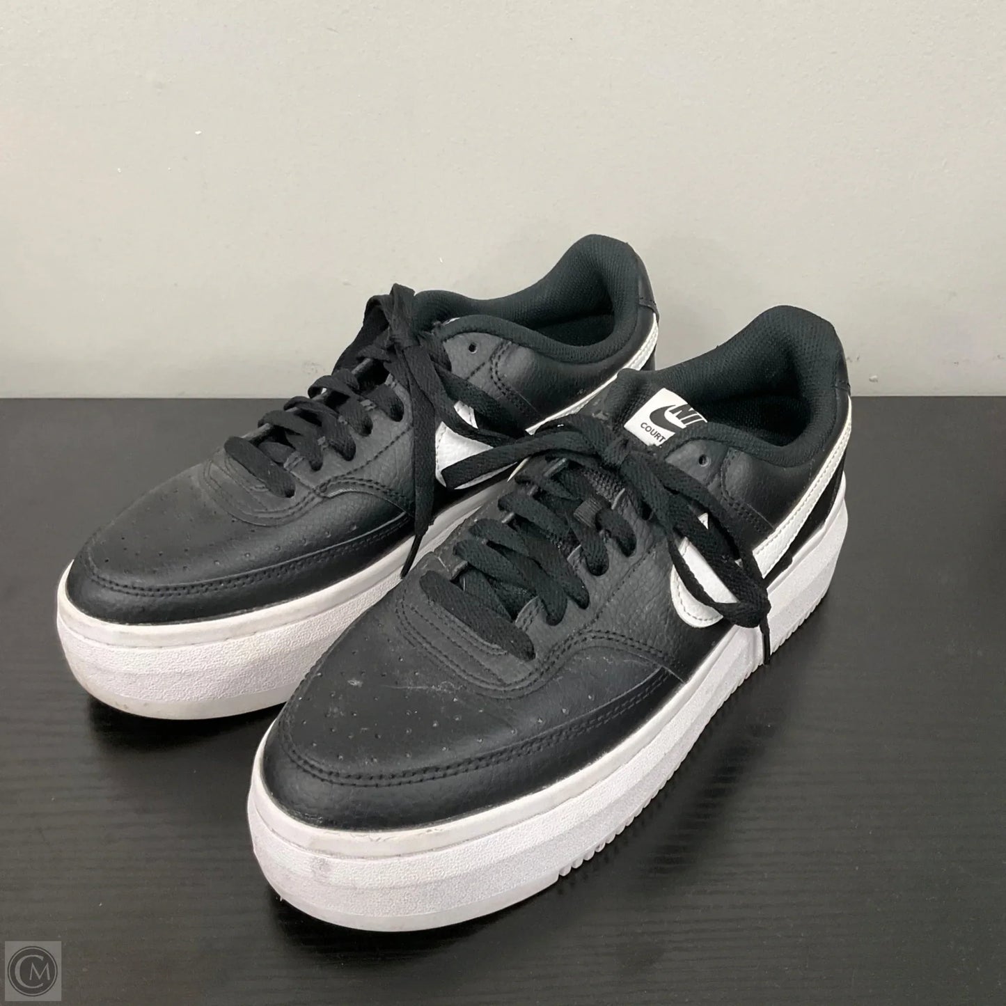 Shoes Sneakers Platform By Nike In Black & White, Size: 9.5