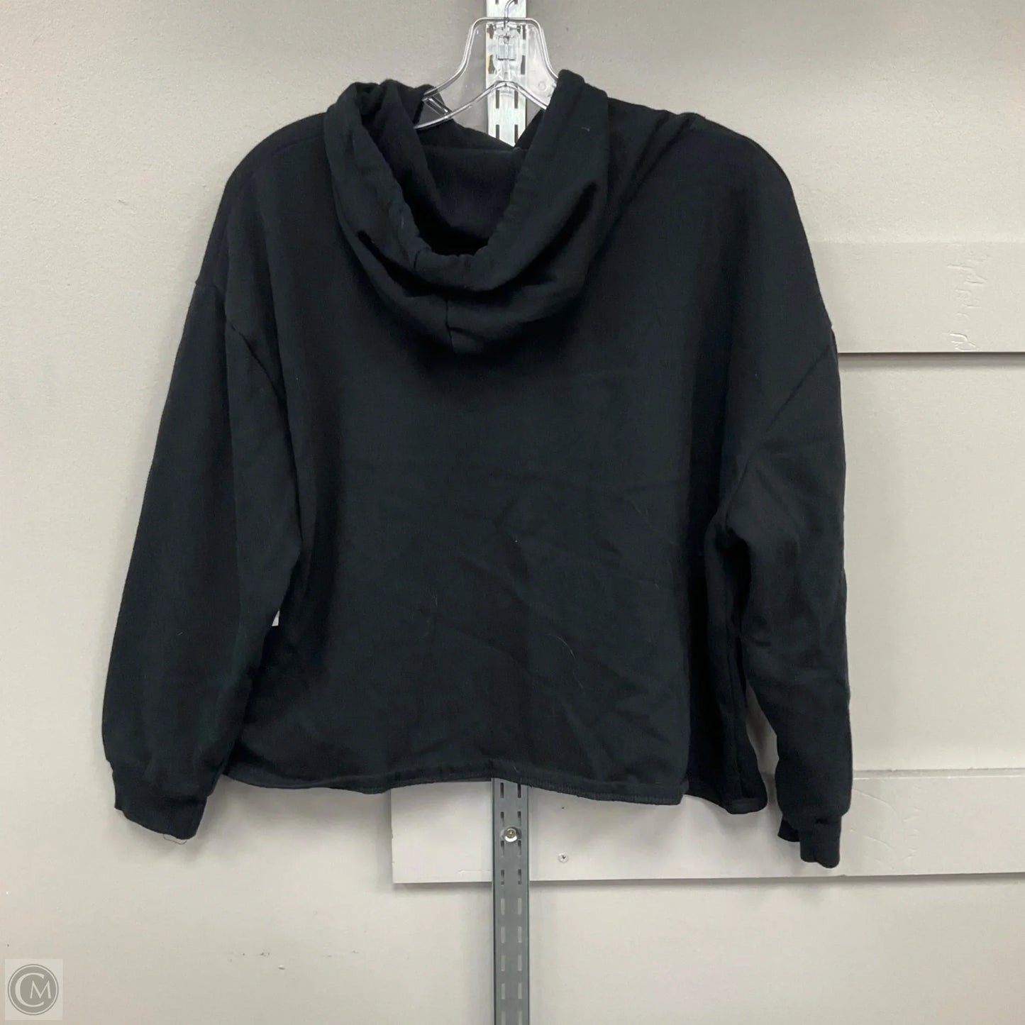 Sweatshirt Hoodie By Clothes Mentor In Black, Size: L