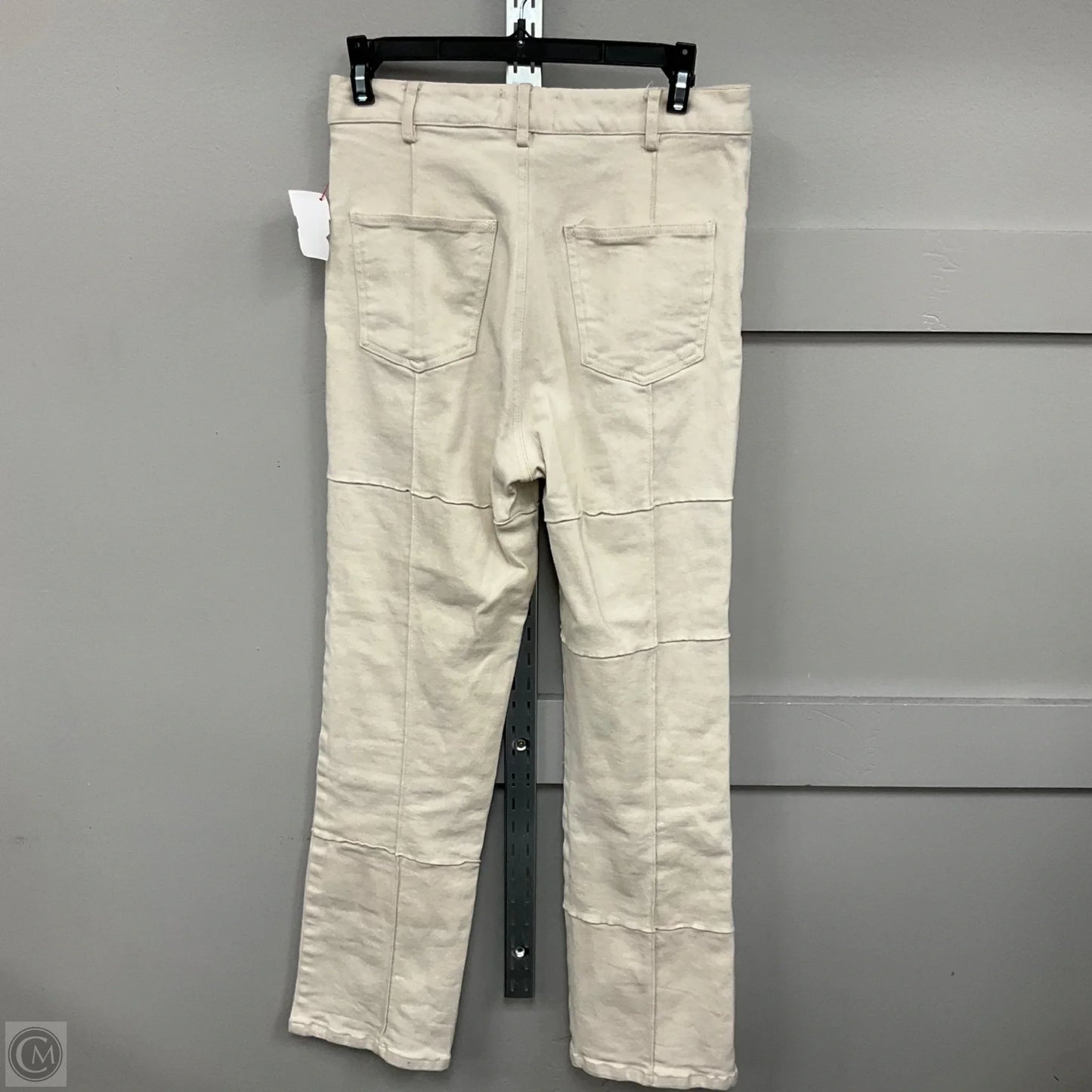 Jeans Straight By Clothes Mentor In Cream, Size: M
