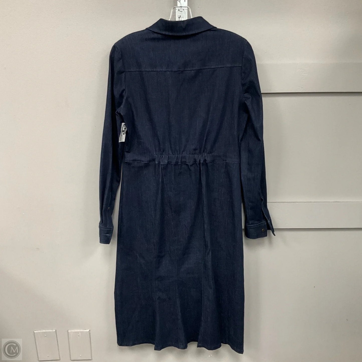 Dress Casual Midi By New York And Co In Blue Denim, Size: S