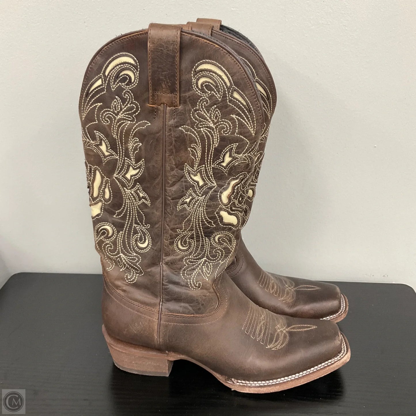 Boots Western By Clothes Mentor In Brown, Size: 9