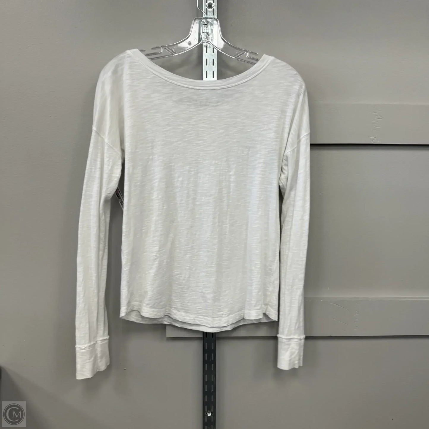 Top Long Sleeve By Abercrombie And Fitch In White, Size: S