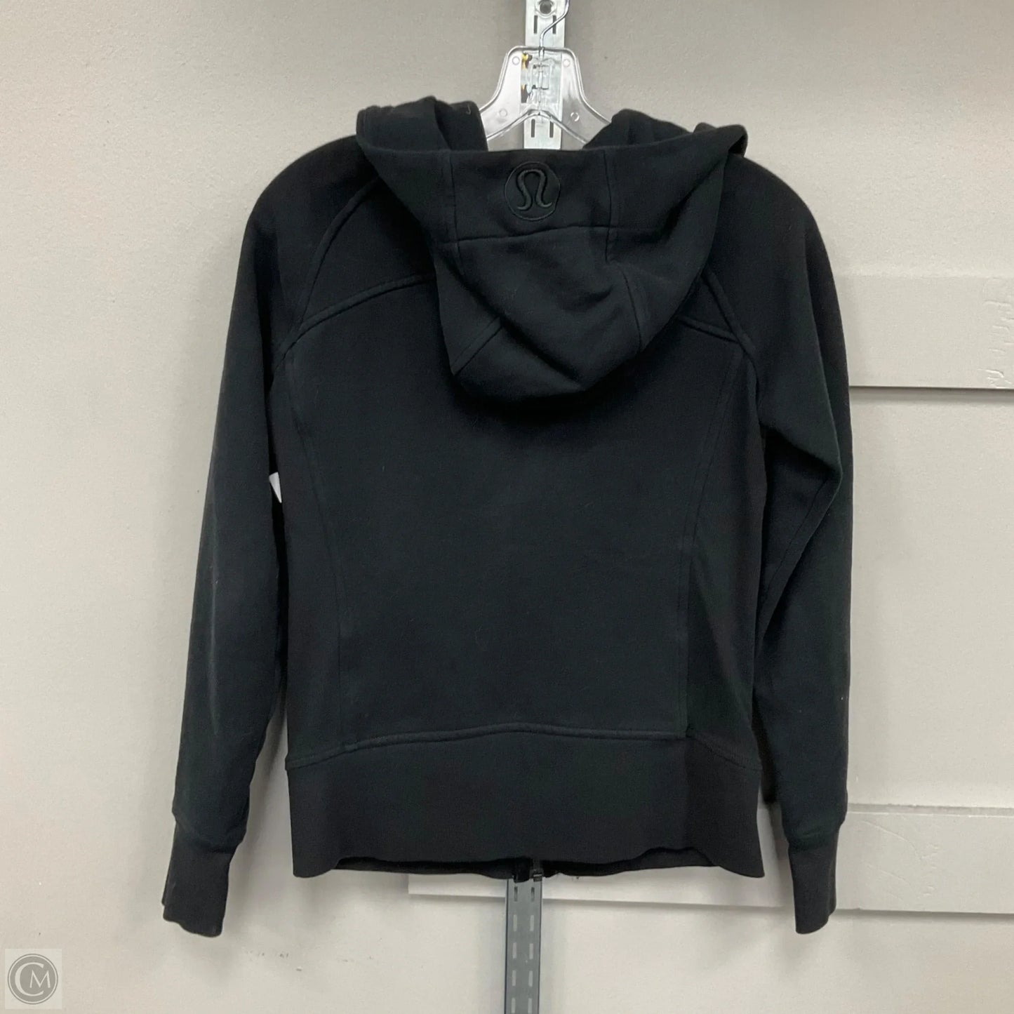 Athletic Jacket By Lululemon In Black, Size: 6