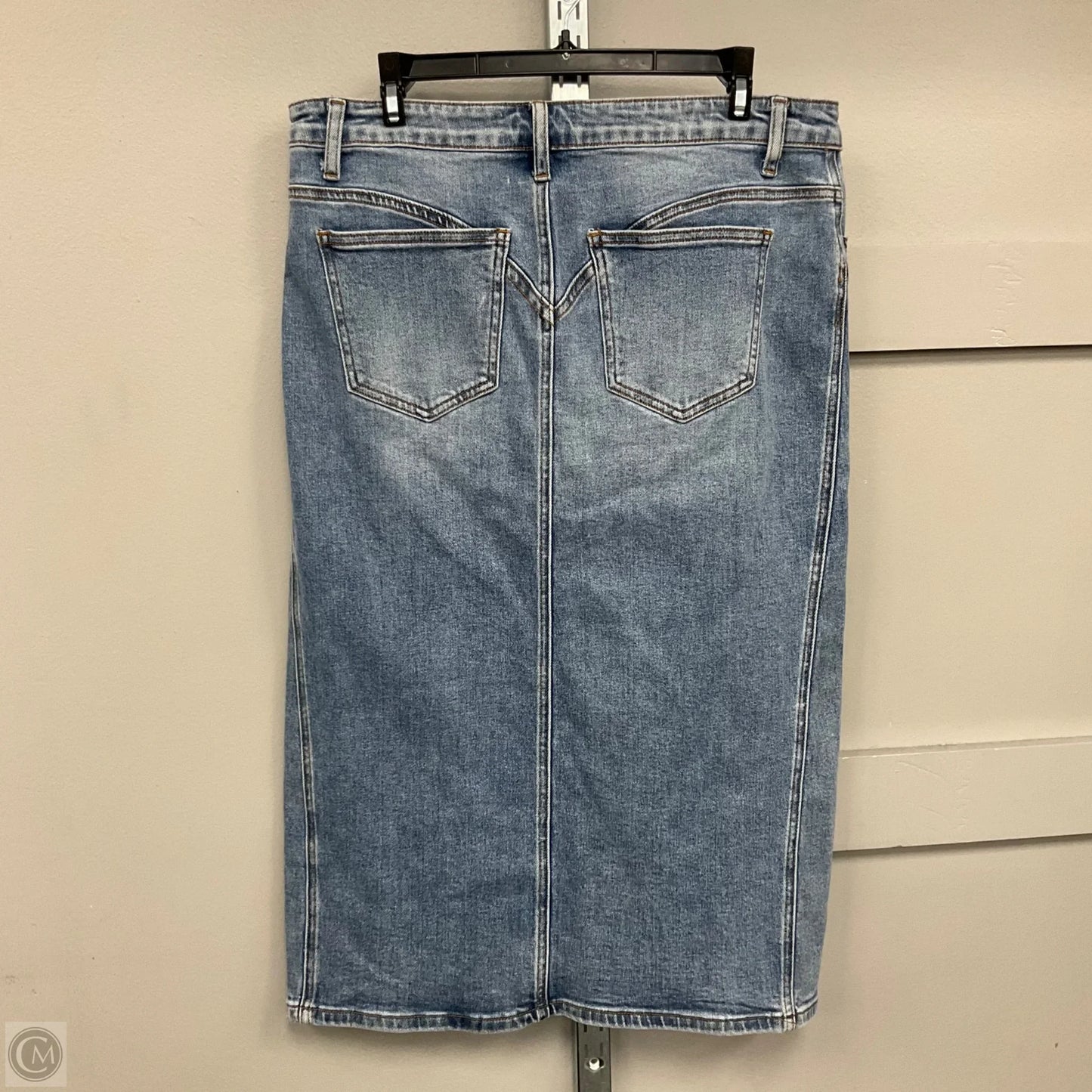 Skirt Midi By Blakeley In Blue Denim, Size: L