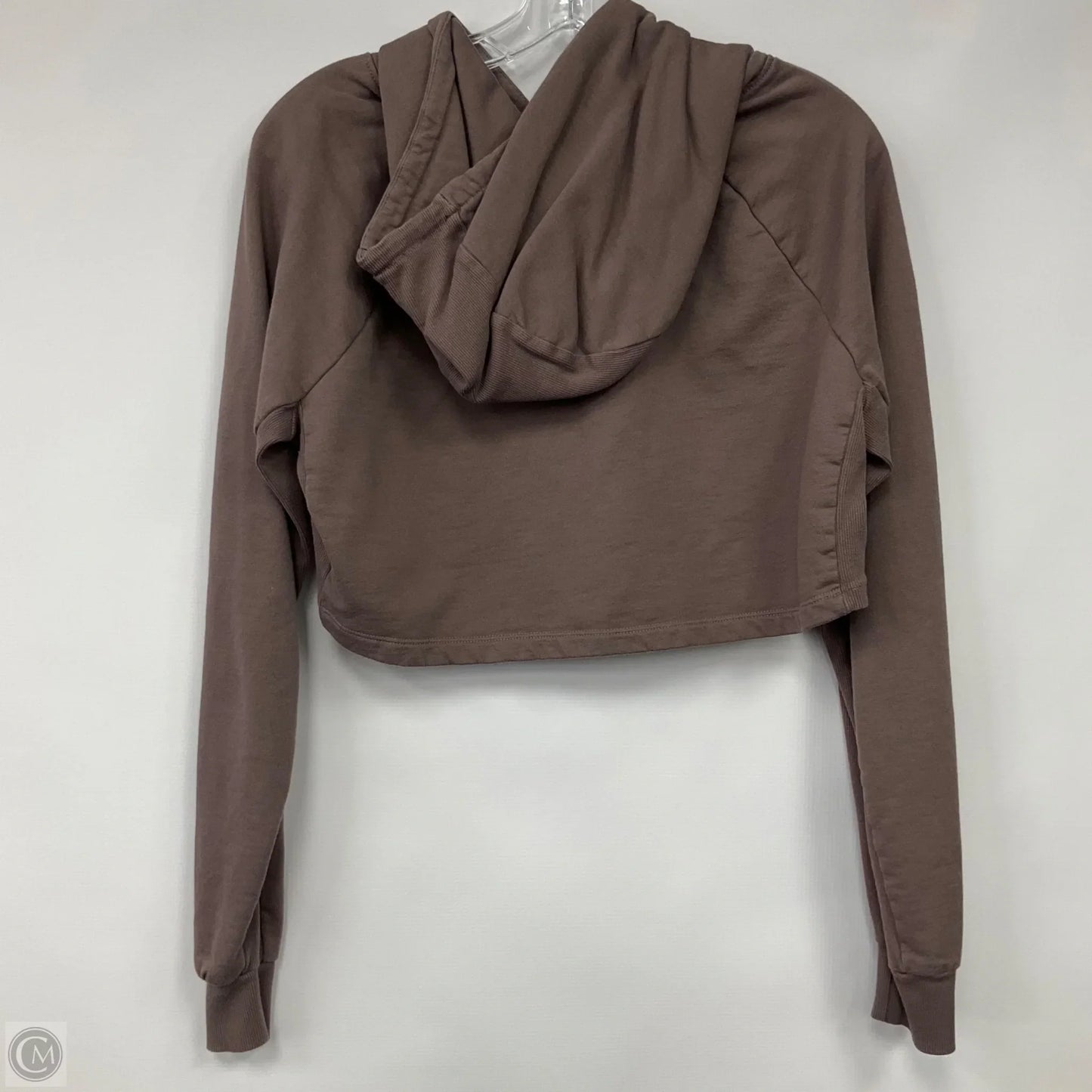 Sweatshirt Hoodie By Gym Shark In Brown, Size: M