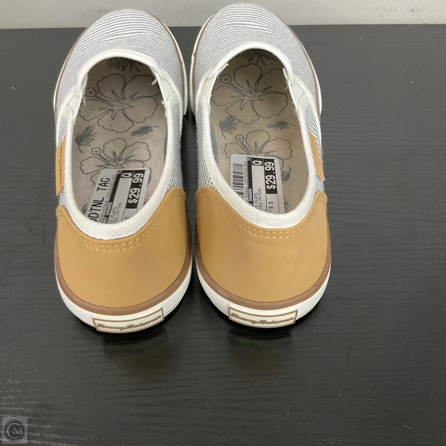 Shoes Flats By Tommy Bahama In Striped Pattern, Size: 9.5