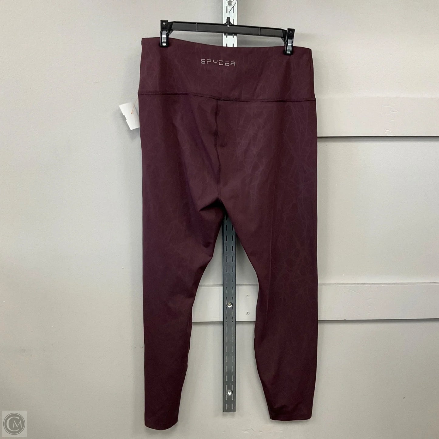 Athletic Leggings By Spyder In Purple, Size: Xl