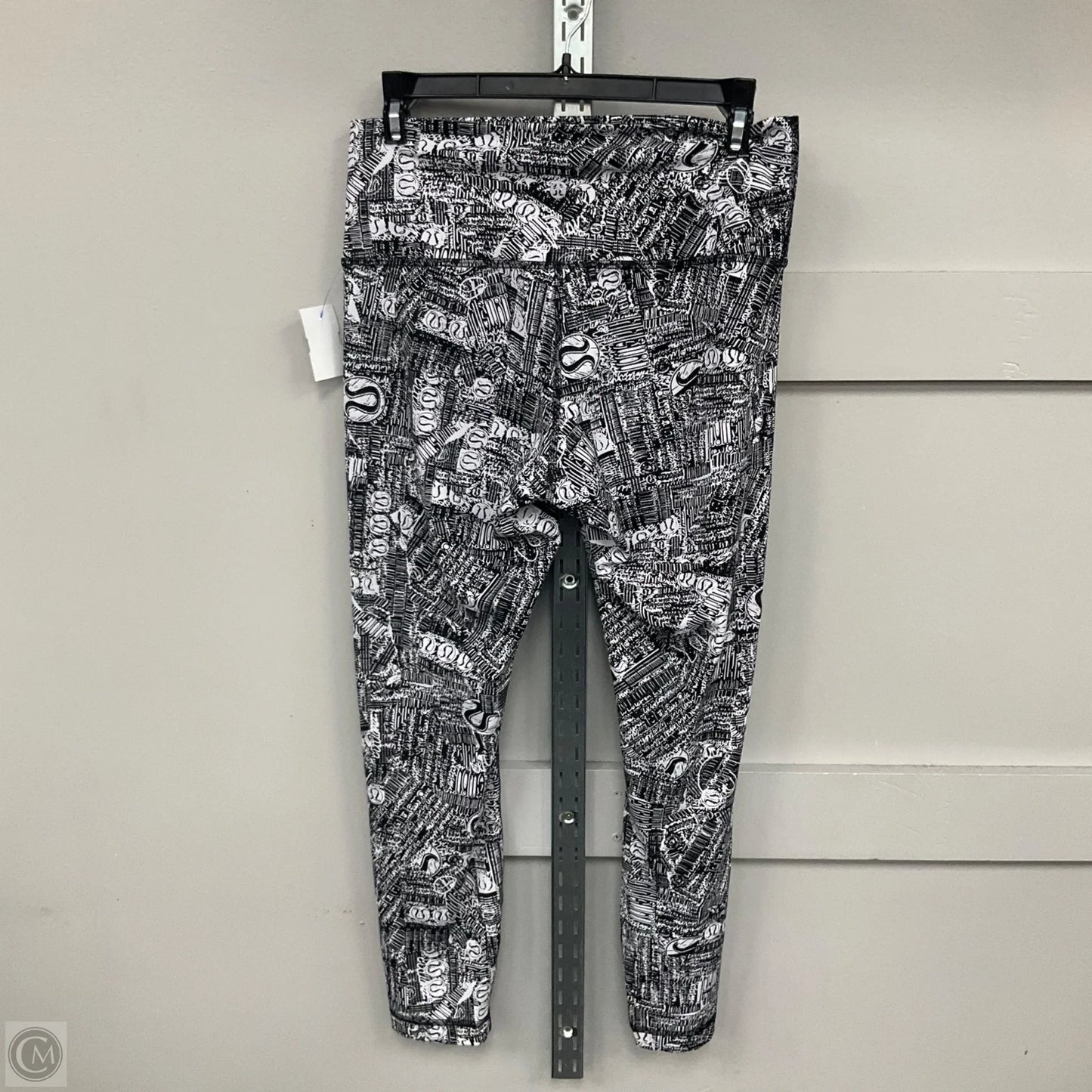 Athletic Leggings By Lululemon In Black & White, Size: 10