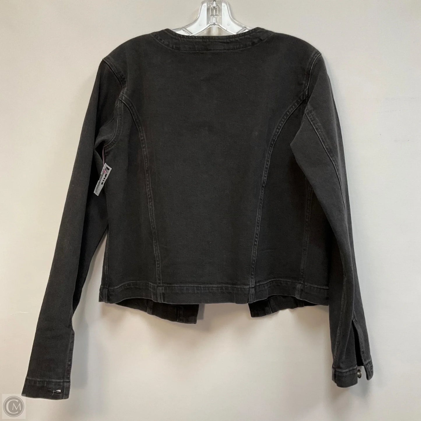 Jacket Denim By Gap In Black Denim, Size: M