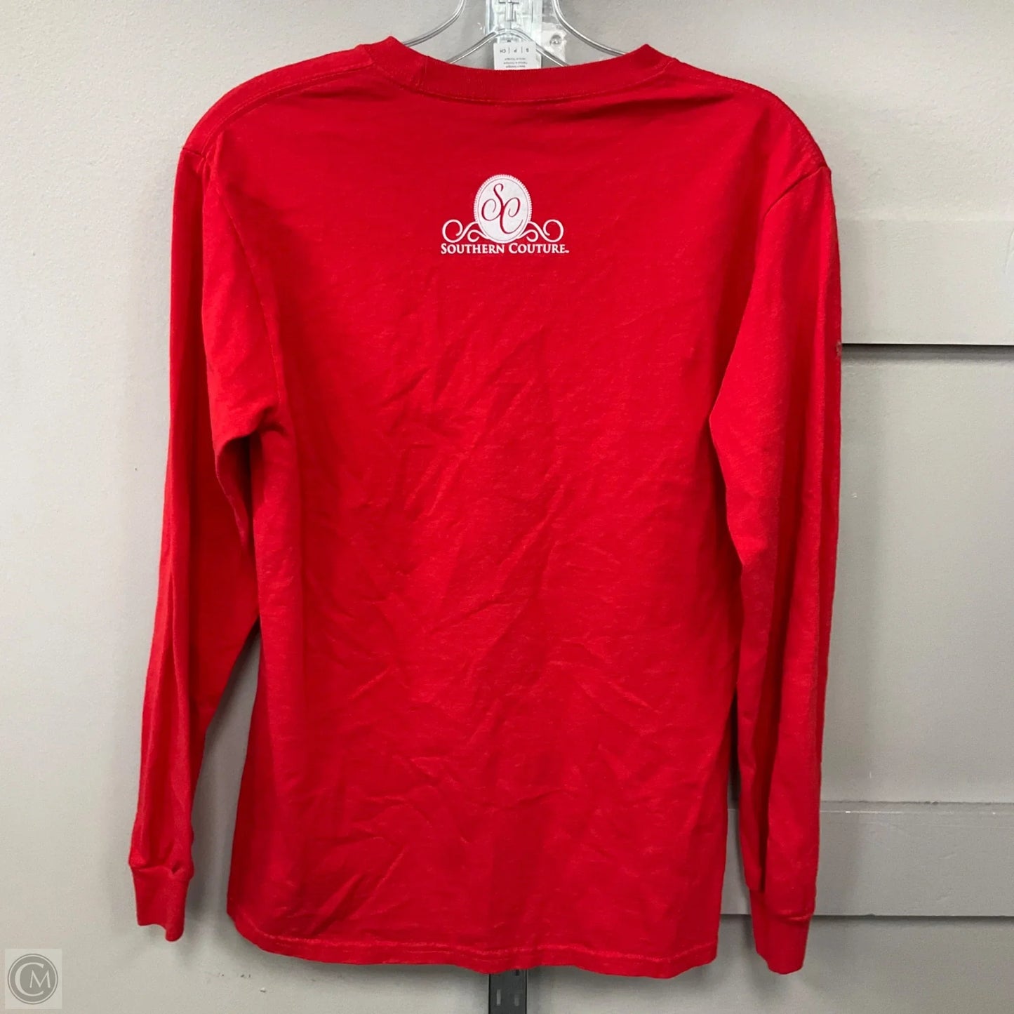 Top Long Sleeve Basic By Gildan In Red, Size: S