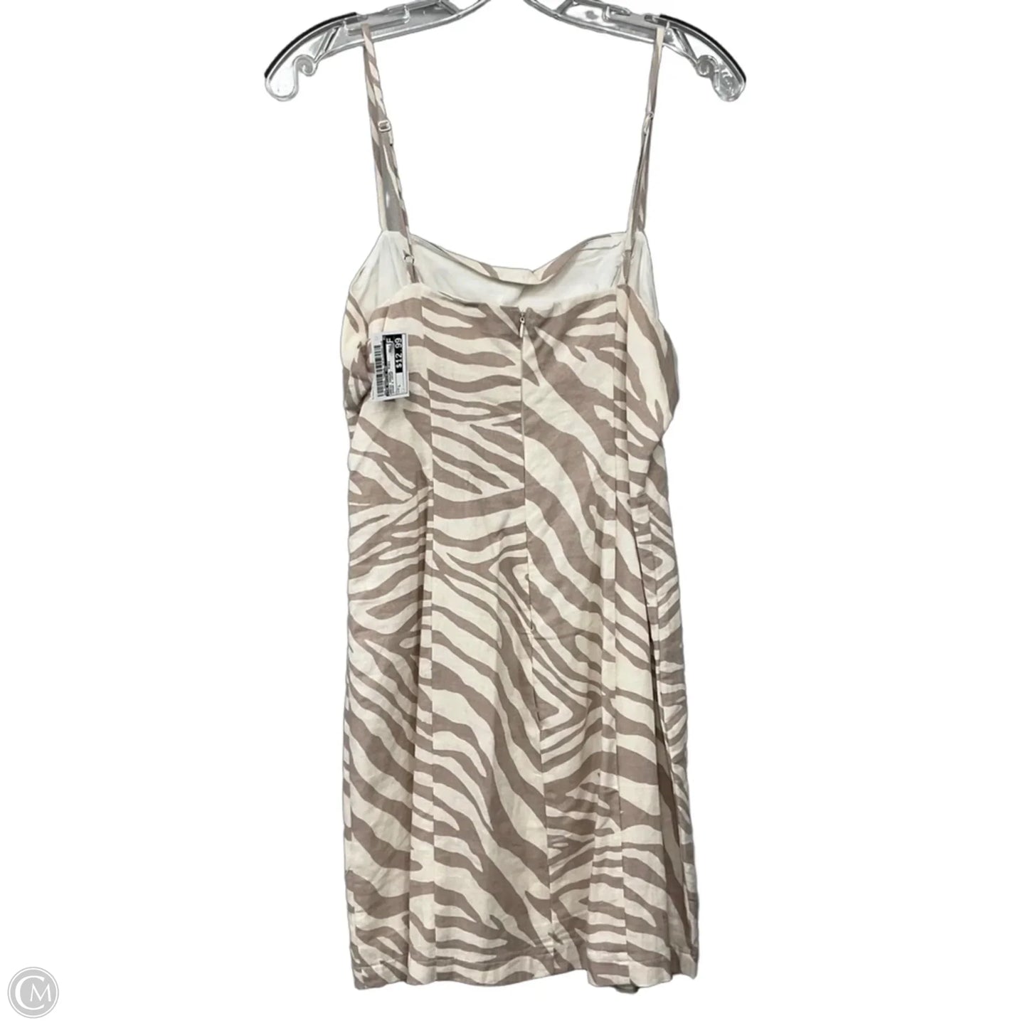 Dress Casual Midi By The Native One In Brown & Cream, Size: L