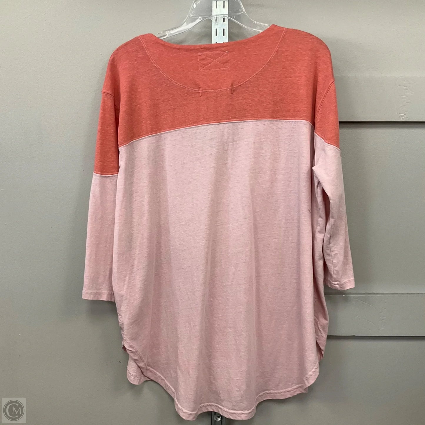 Top 3/4 Sleeve By We The Free In Pink, Size: M