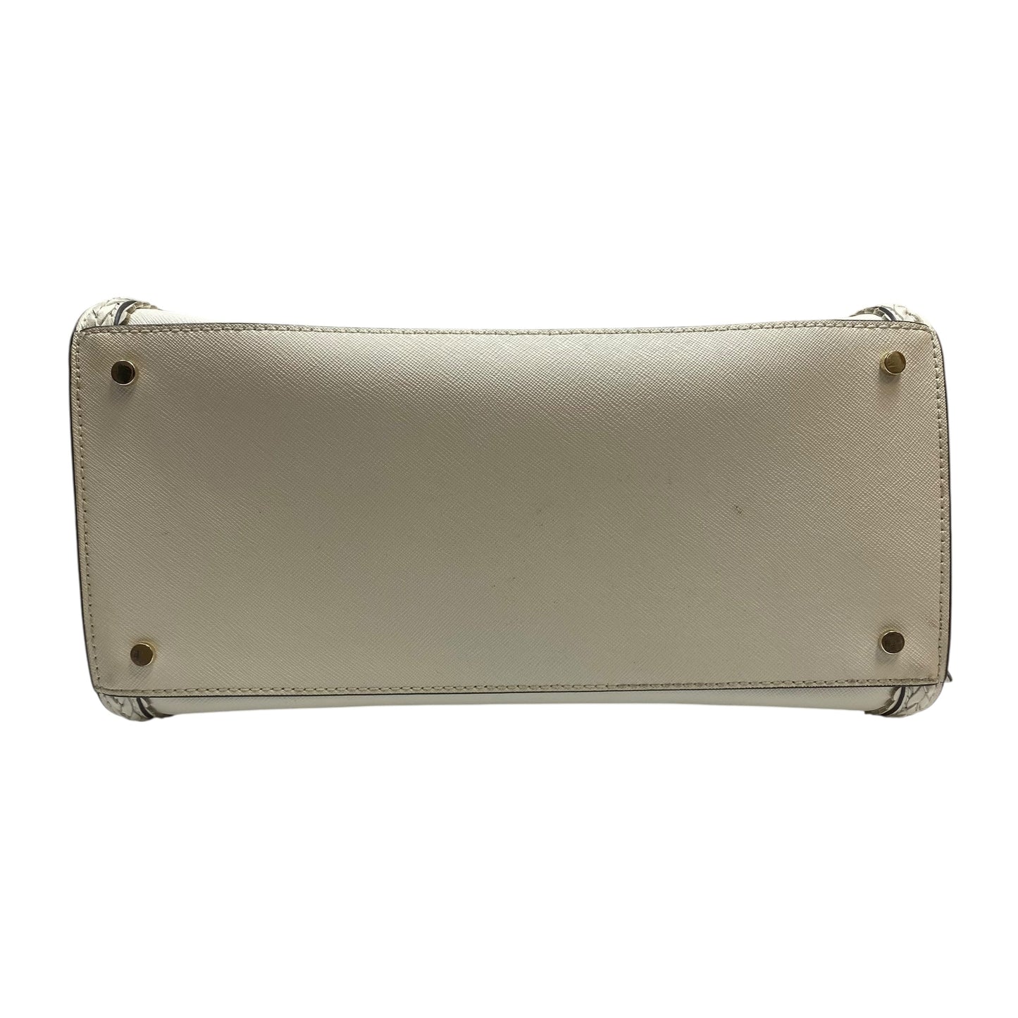 Handbag Designer By Kate Spade In Cream & Tan, Size:Medium