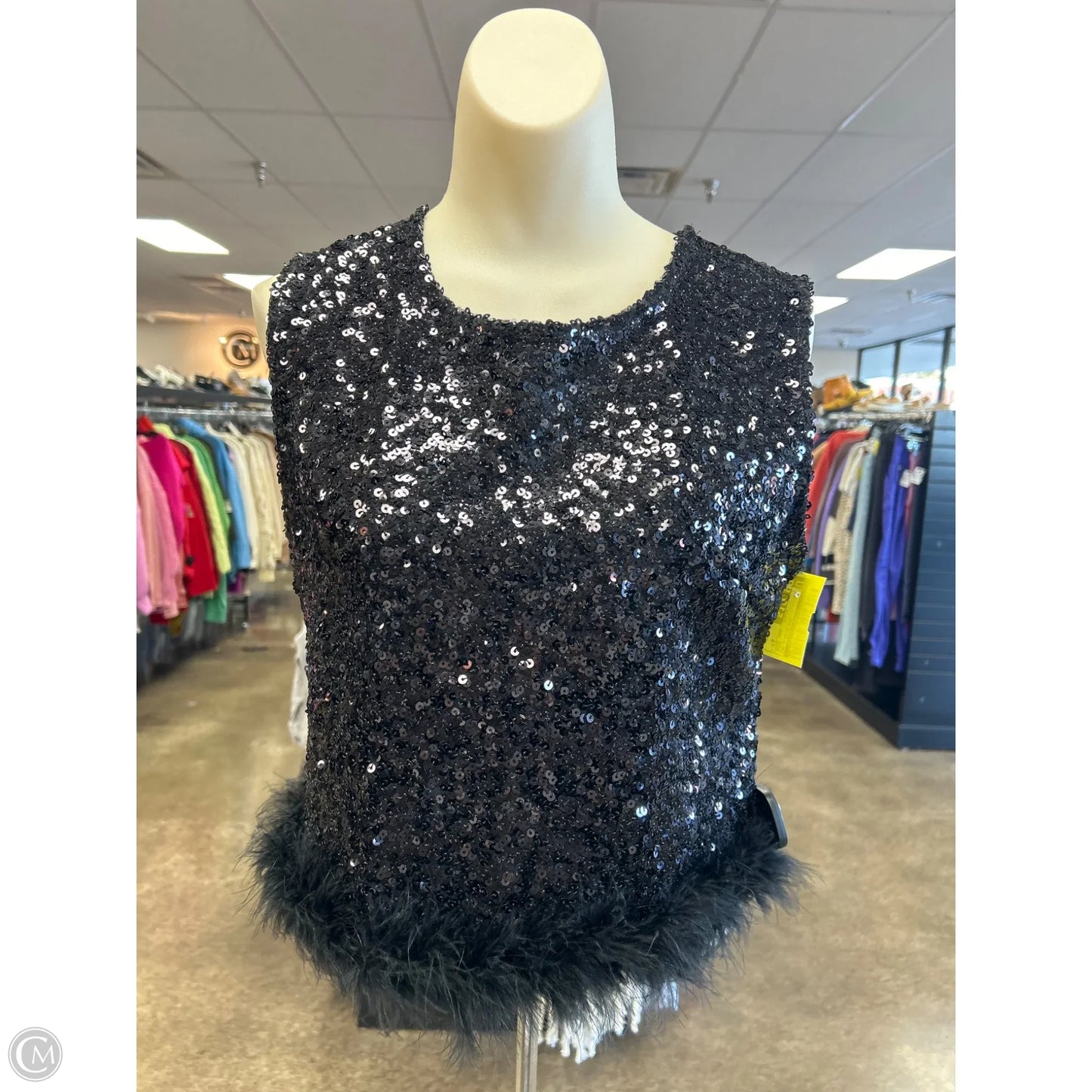 Top Sleeveless By Clothes Mentor In Black, Size: S