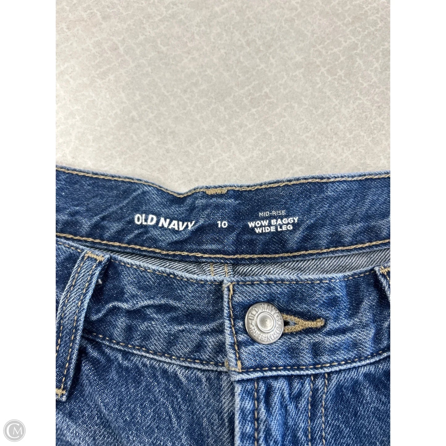 Jeans Wide Leg By Old Navy In Blue Denim, Size: 10