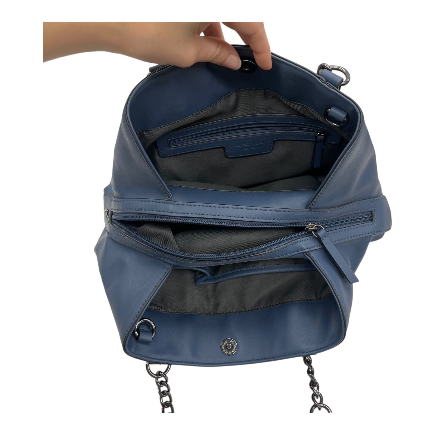 Handbag By Simply Vera In Blue, Size:Medium