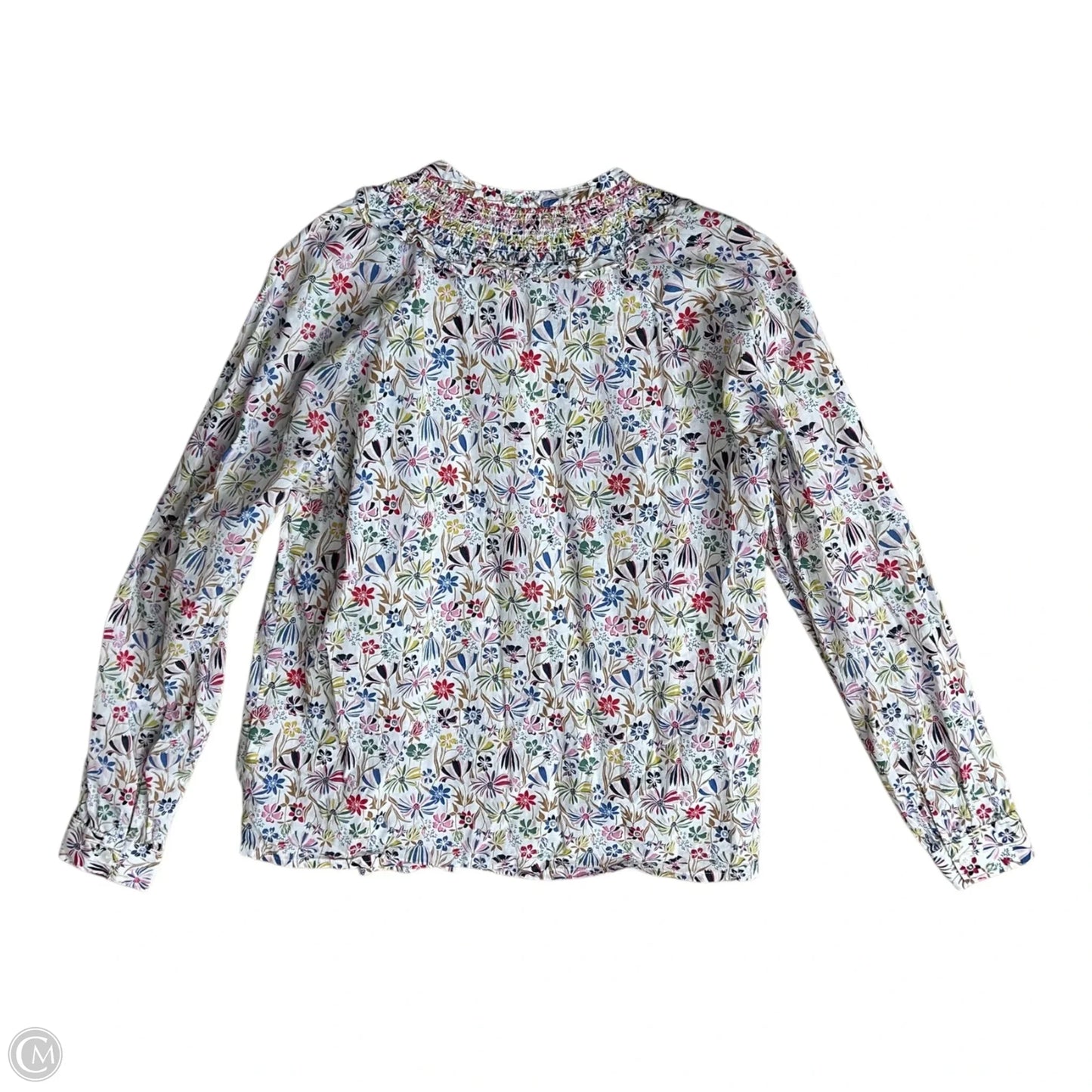 Blouse Long Sleeve By Boden In Floral Print, Size: M