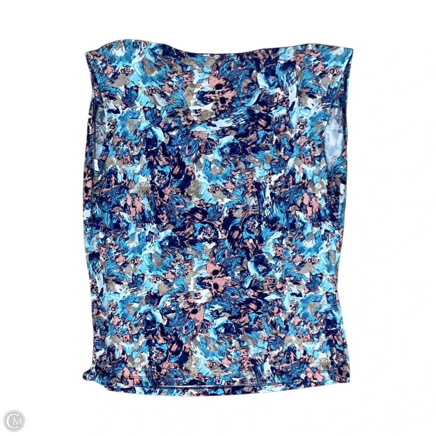Blouse Sleeveless By Jennie And Marlis In Blue & Pink, Size: L