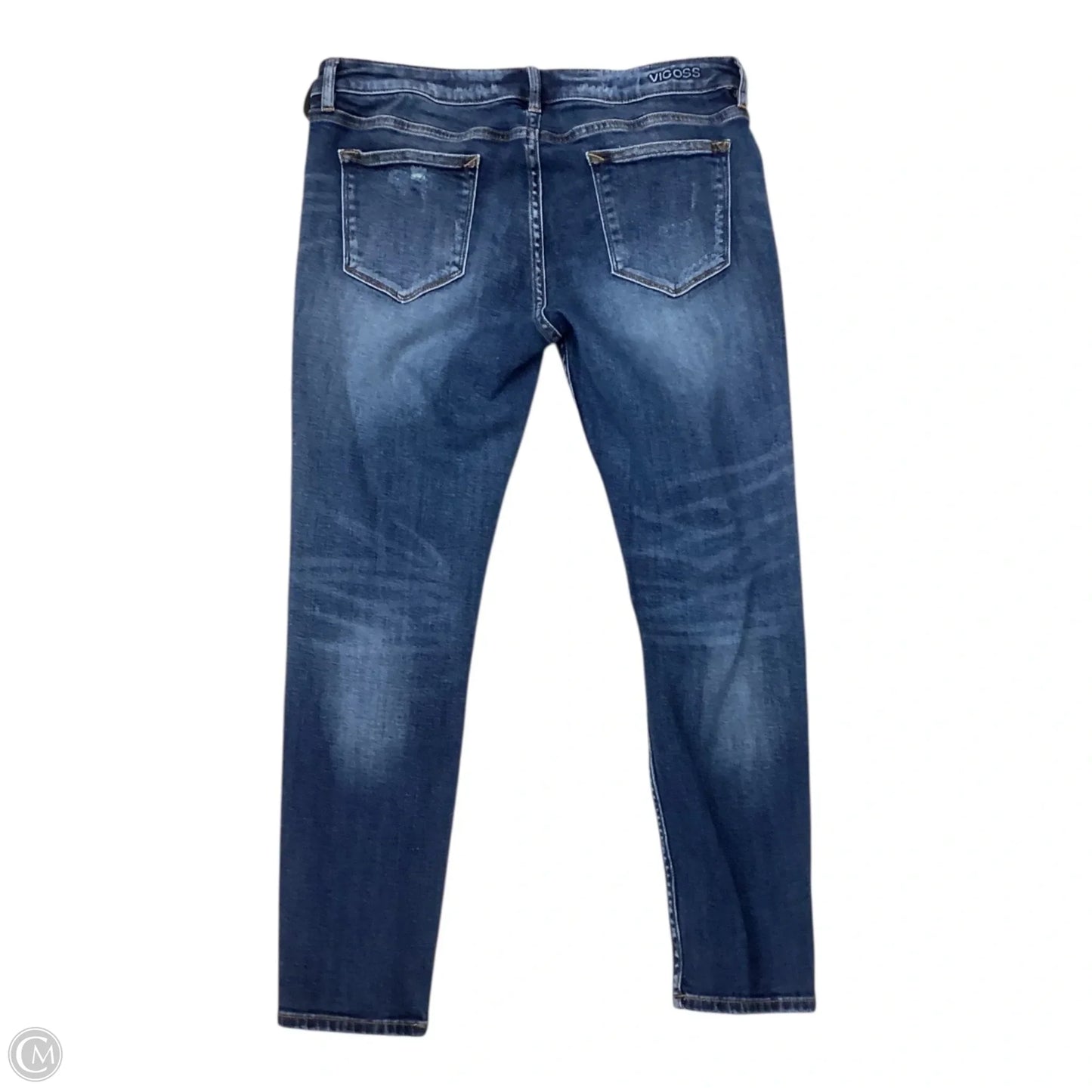 Jeans Skinny By Vigoss In Blue Denim, Size: 8