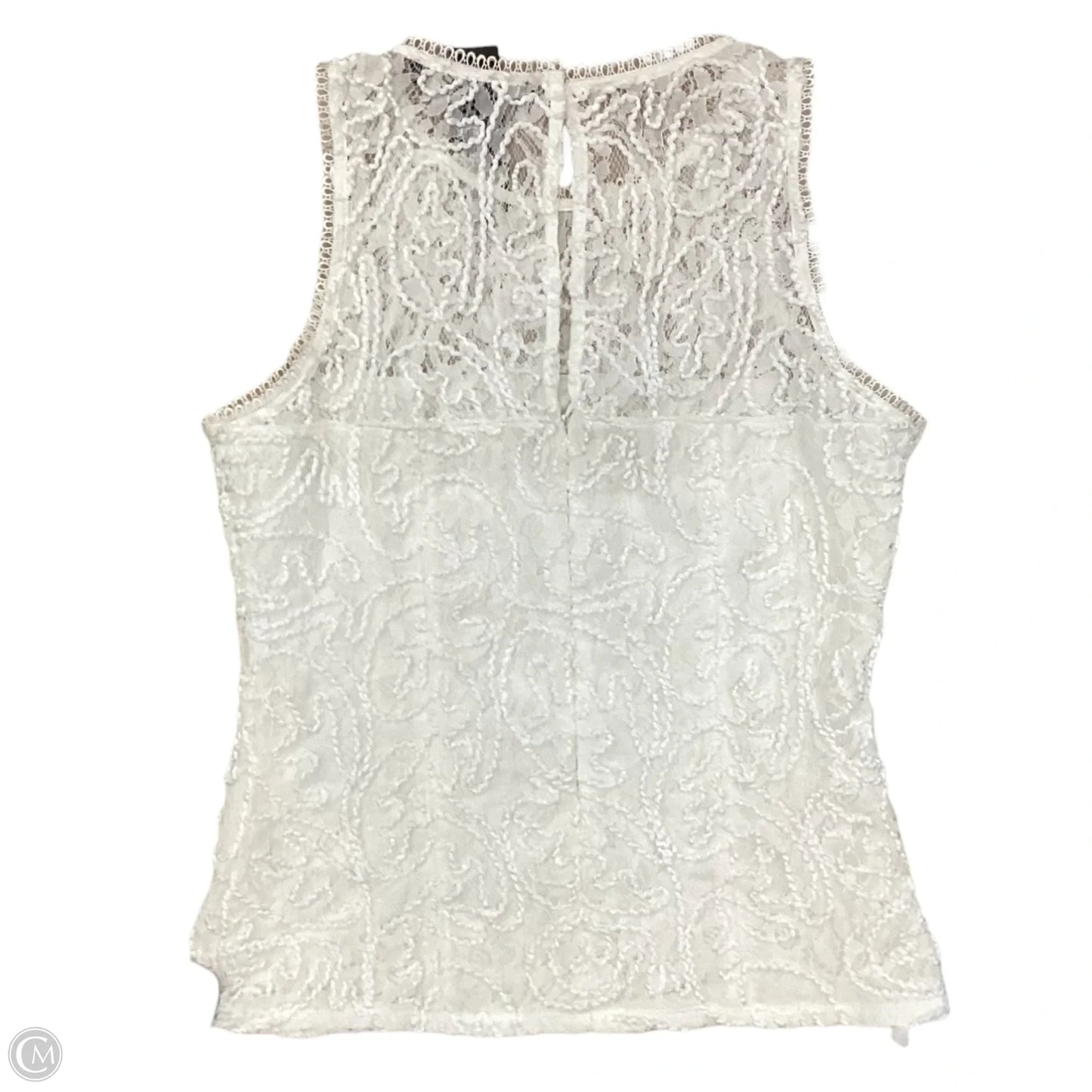 Blouse Sleeveless By White House Black Market In Cream, Size: S