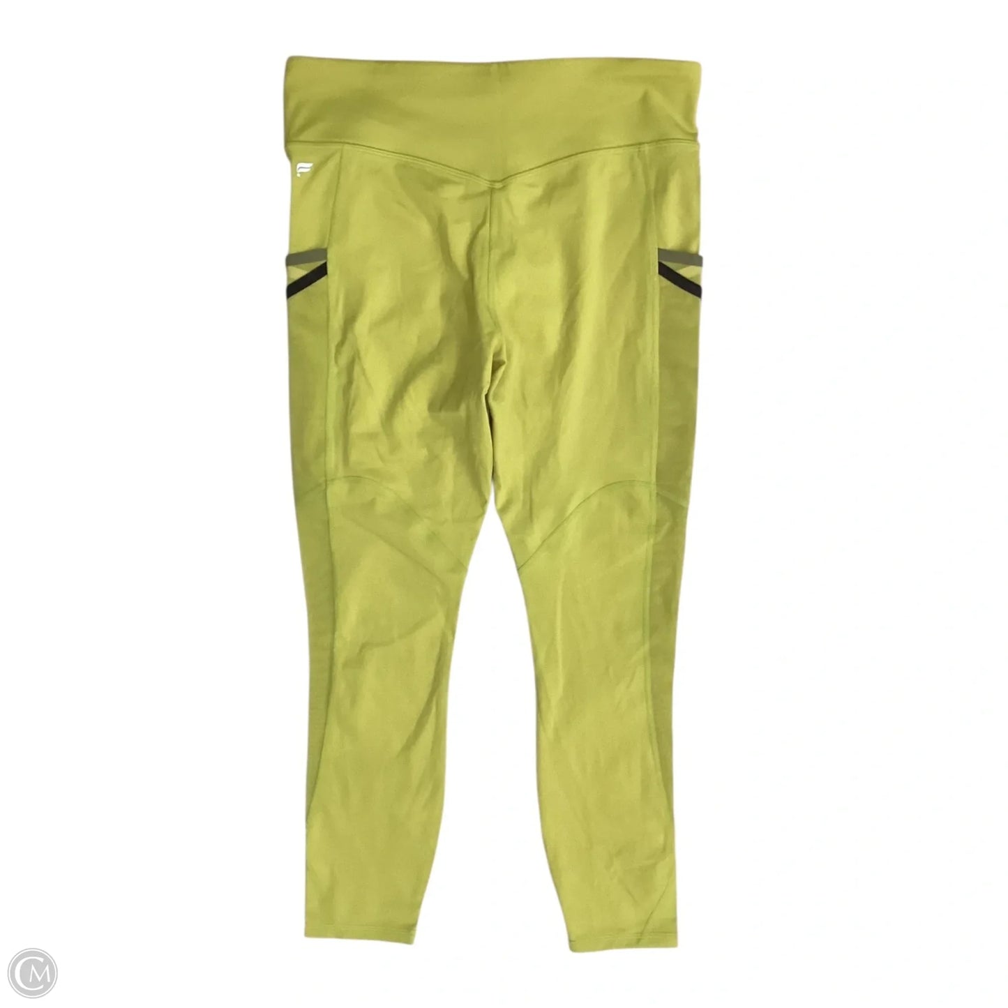 Athletic Leggings By Fabletics In Yellow, Size: L