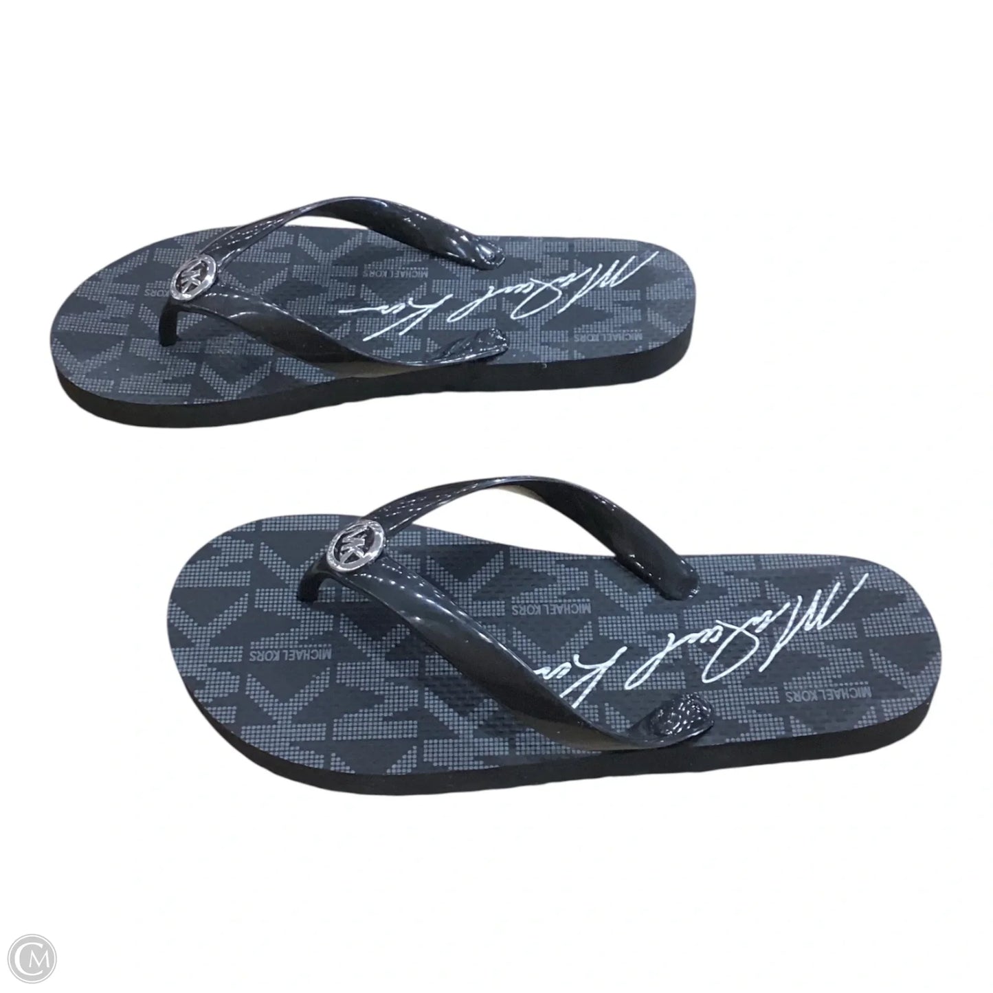 Sandals Flip Flops By Michael Kors In Black, Size: 7