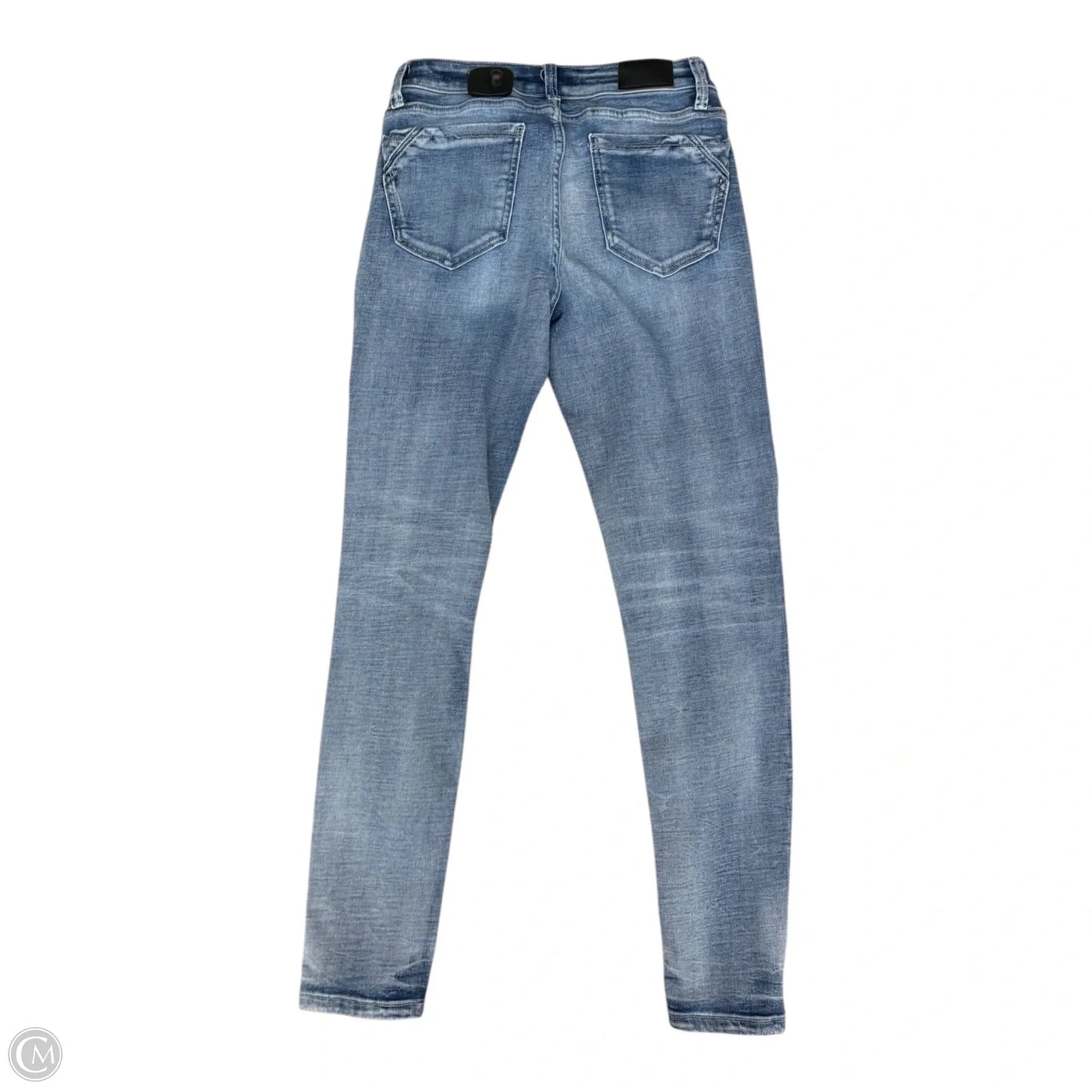 Jeans Skinny By Buckle Black In Blue Denim, Size: 2